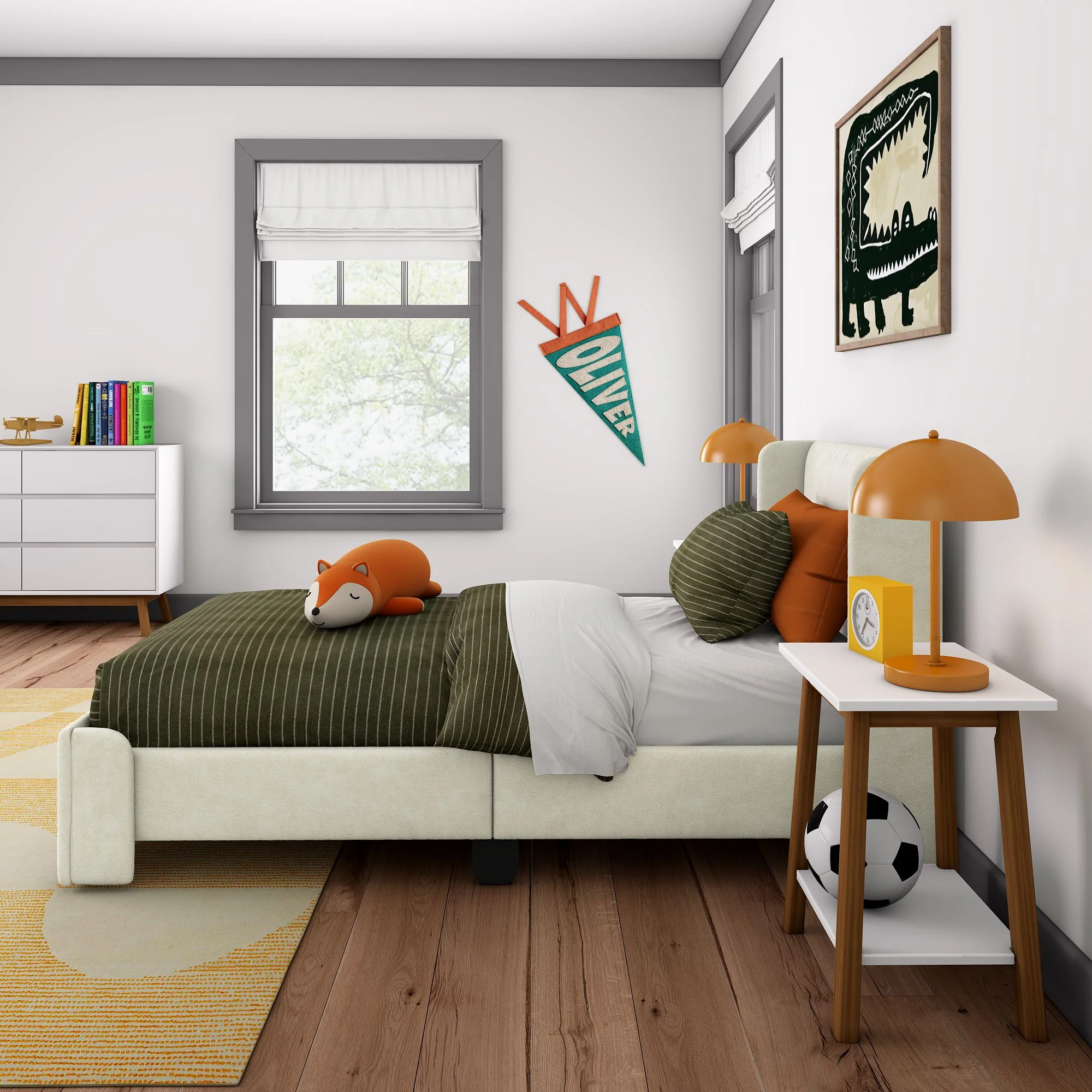 Nicholas Upholstered Twin Bed - Image 31