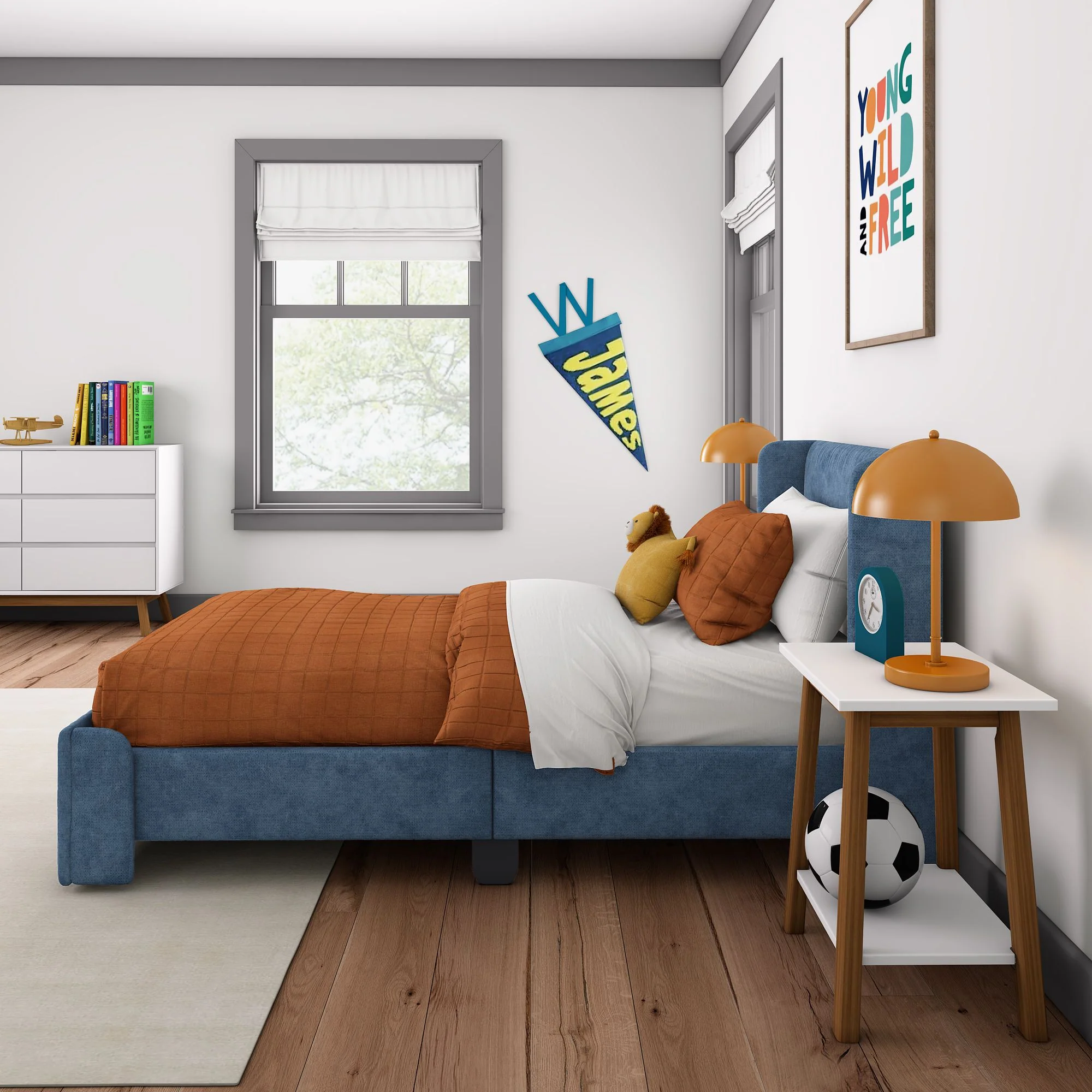 Nicholas Upholstered Twin Bed - Image 33