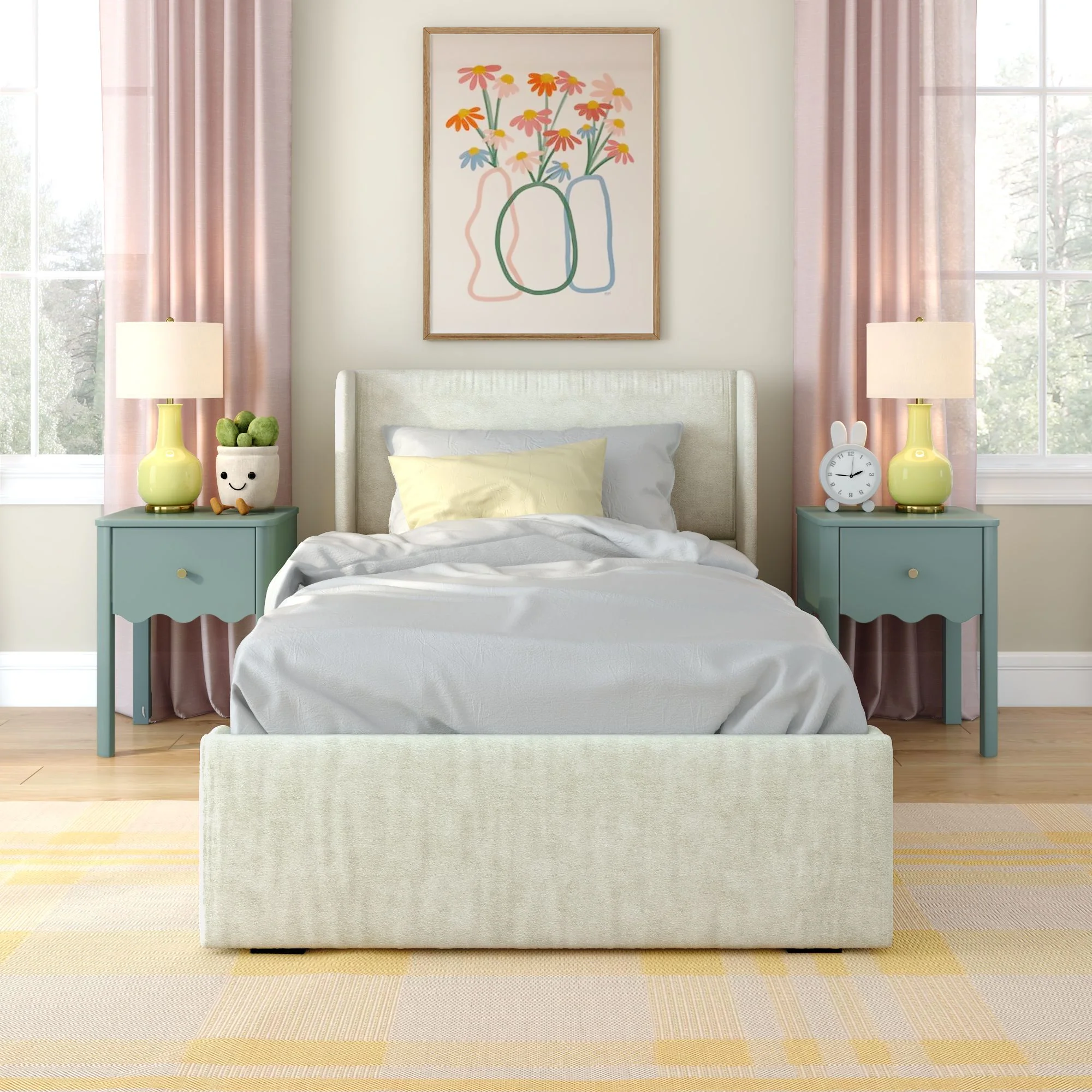 Nicholas Upholstered Twin Bed - Image 43