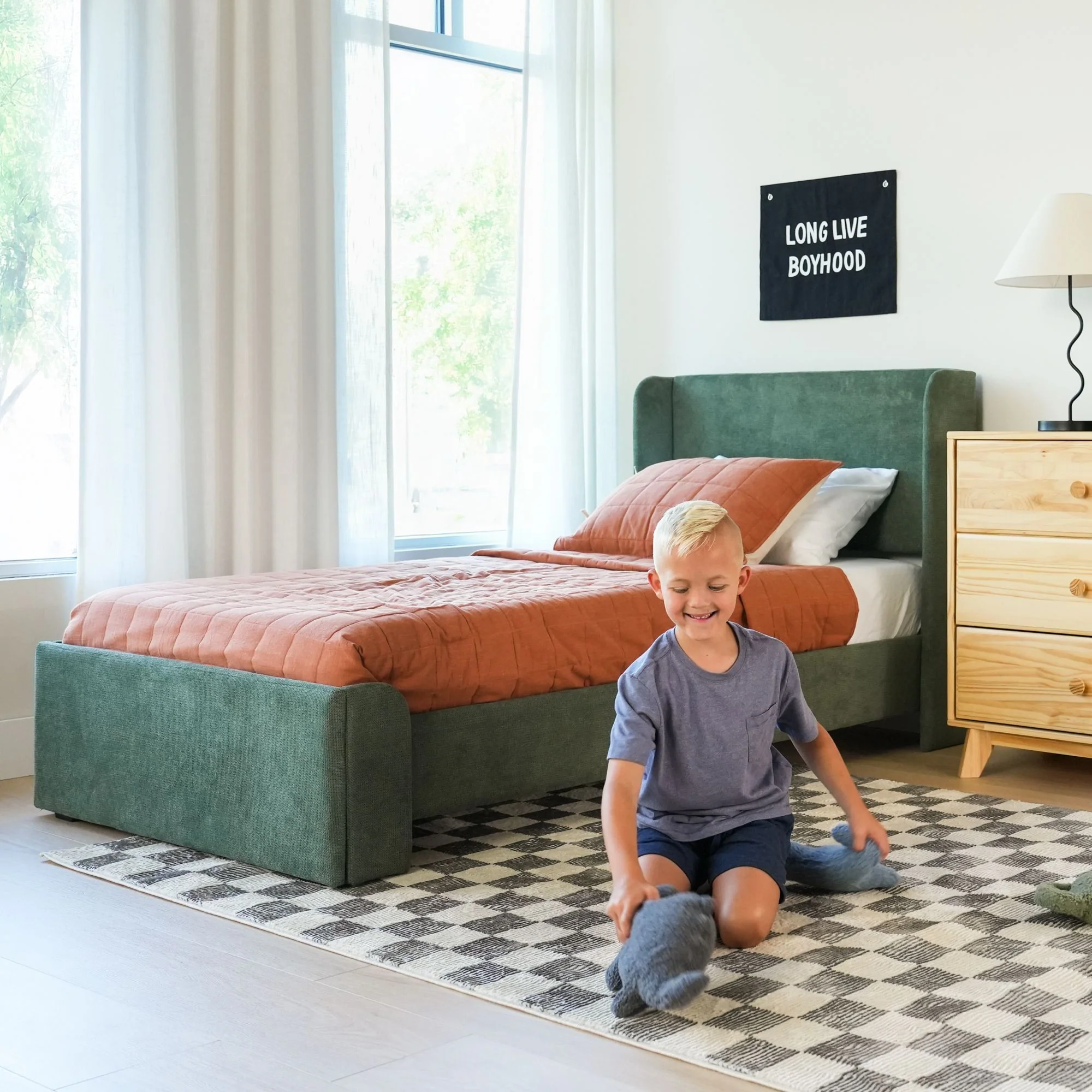 Nicholas Upholstered Twin Bed - Image 44