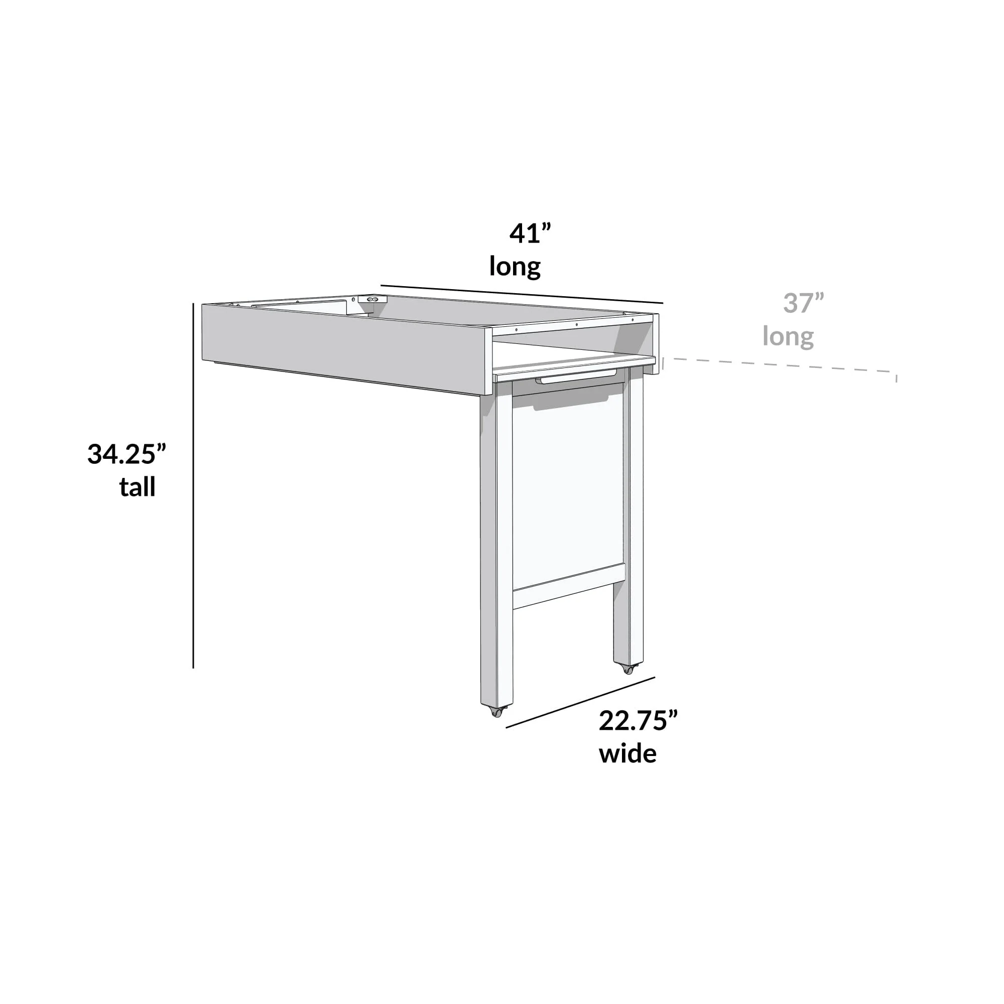 Pull-out Desk for Low Loft Bed - Image 13