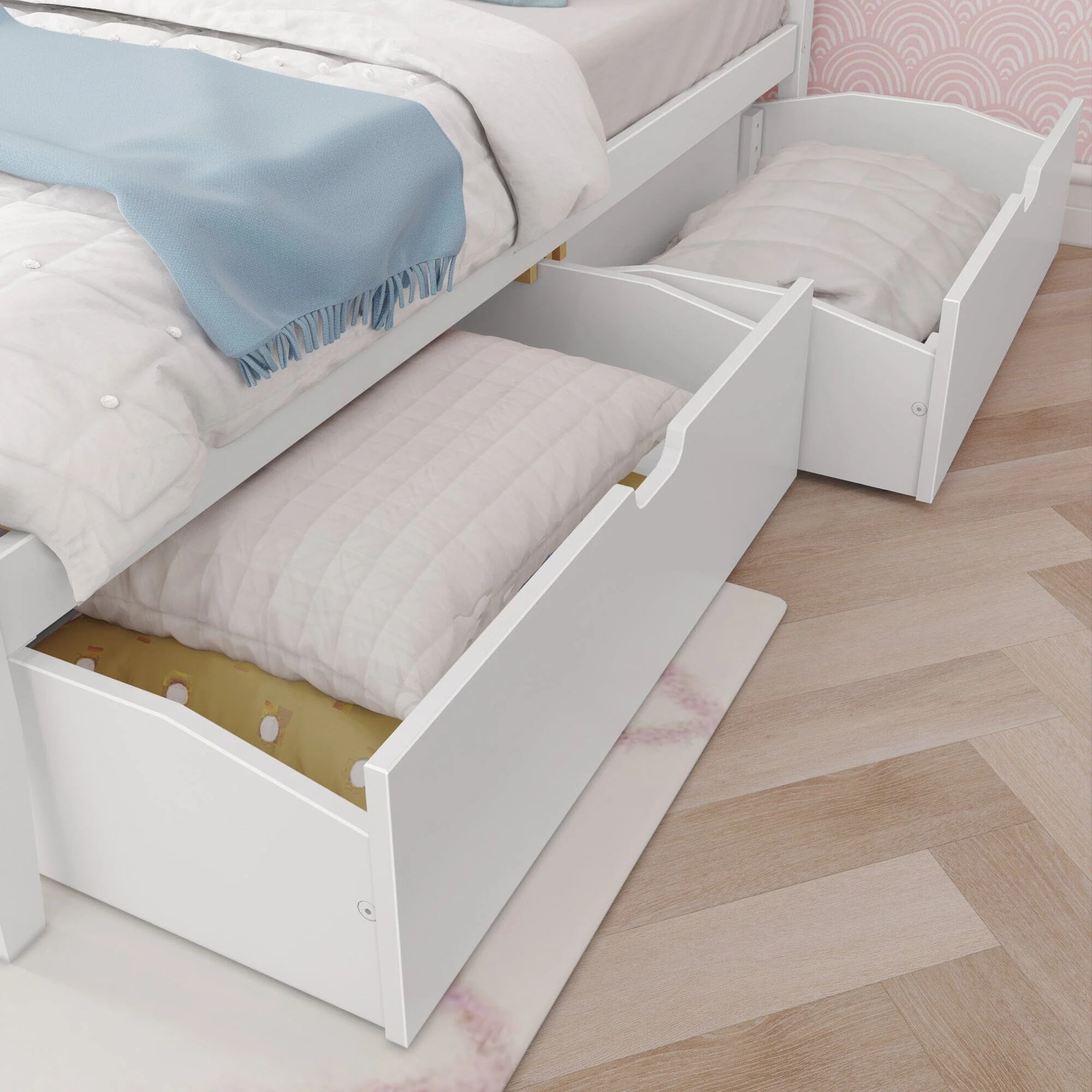 Queen Panel Bed With Storage Drawers - Image 10