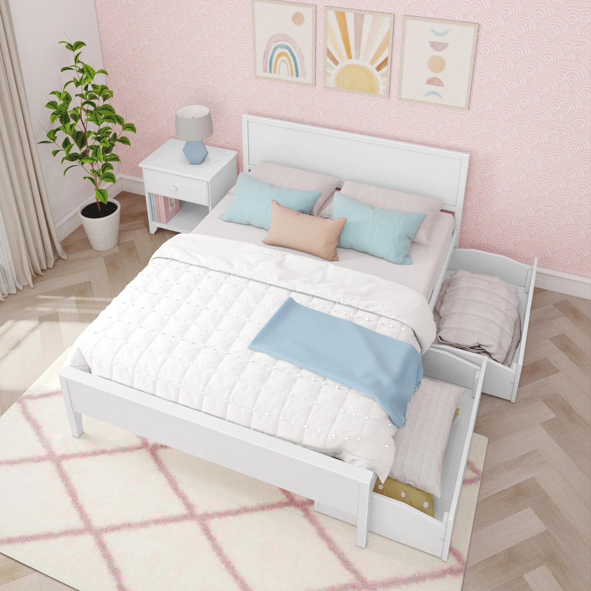 Queen Panel Bed With Storage Drawers - Image 12