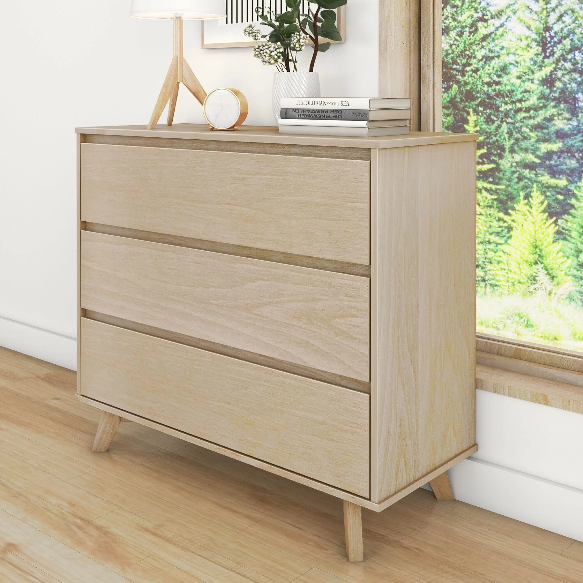 Scandinavian 3-Drawer Dresser - Image 10