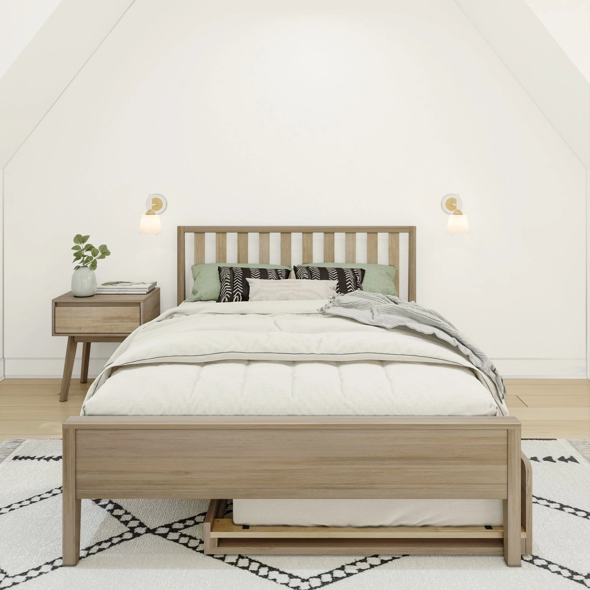 Scandinavian Full Bed With Trundle - Image 6