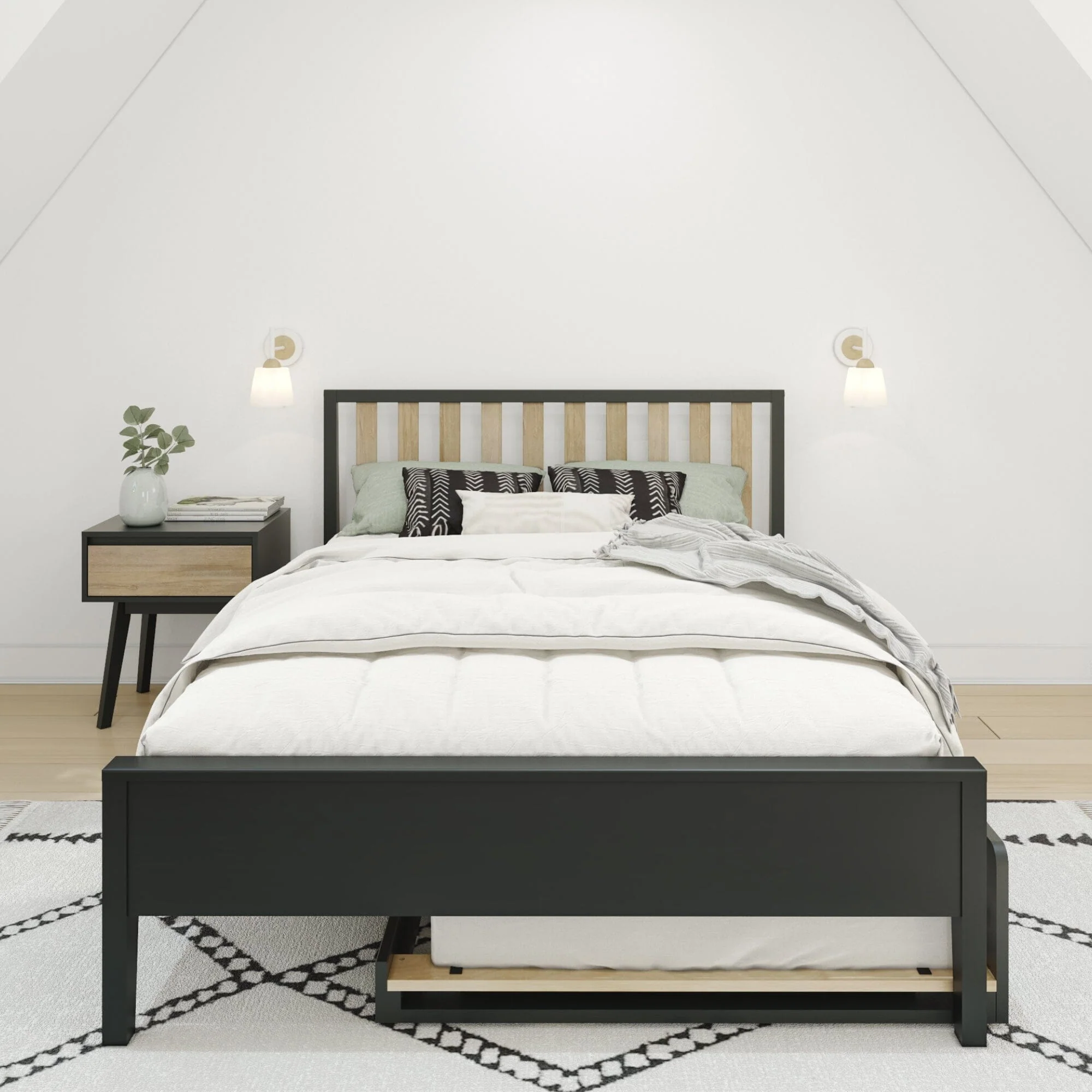 Scandinavian Full Bed With Trundle - Image 7