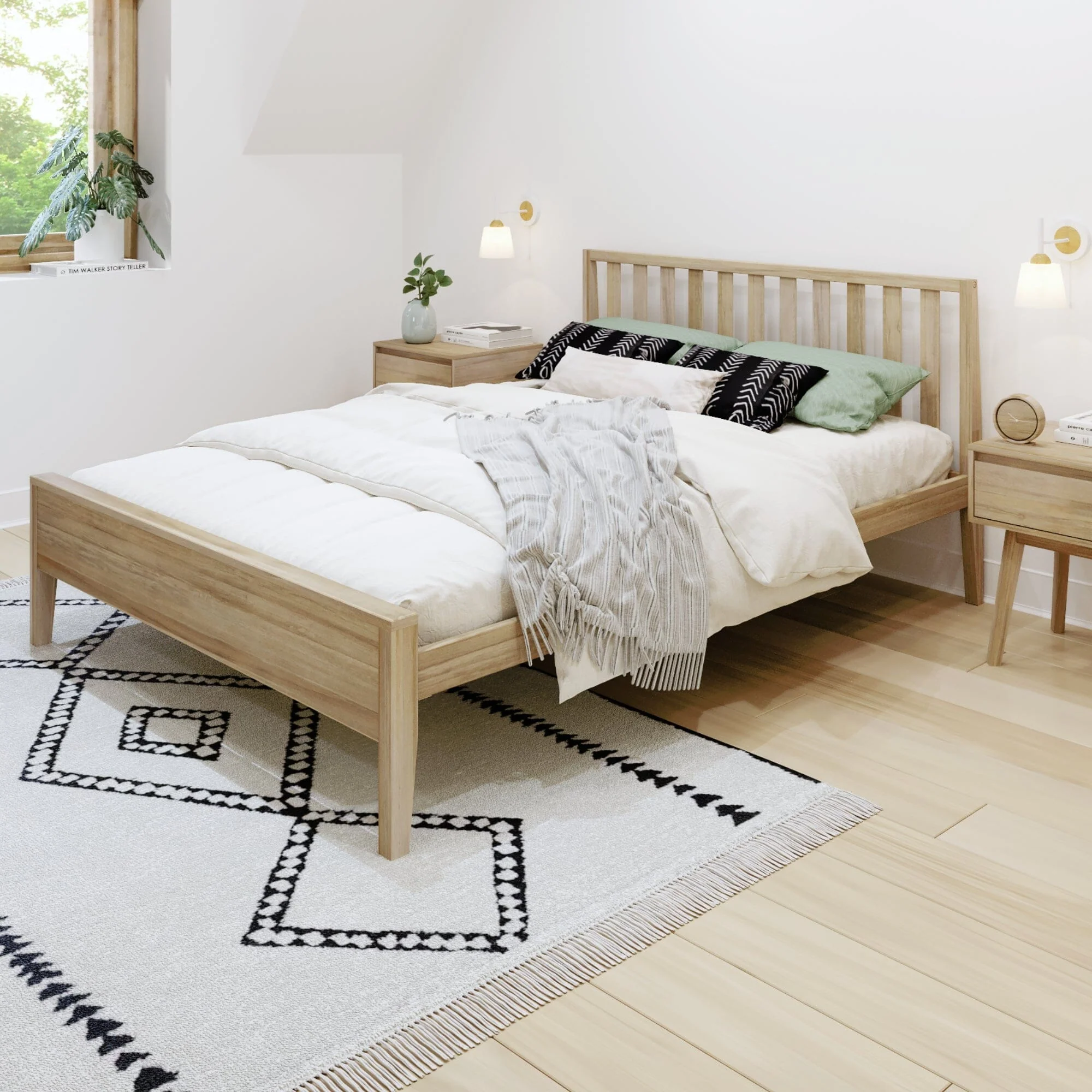 Scandinavian Queen Bed - Image 3