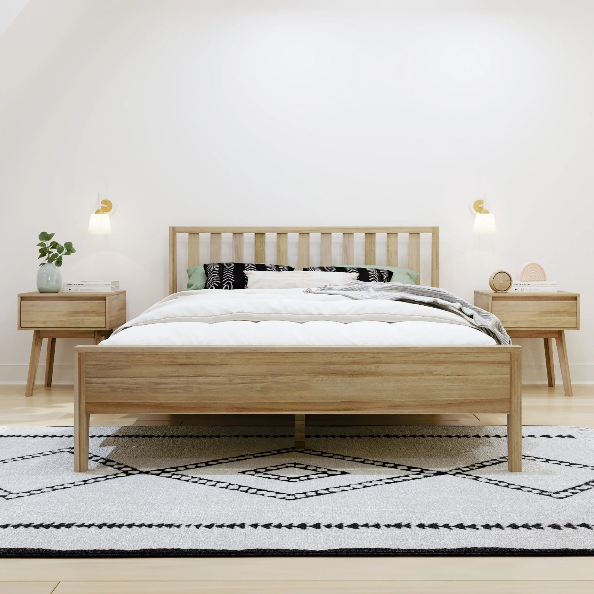 Scandinavian Queen Bed - Image 7