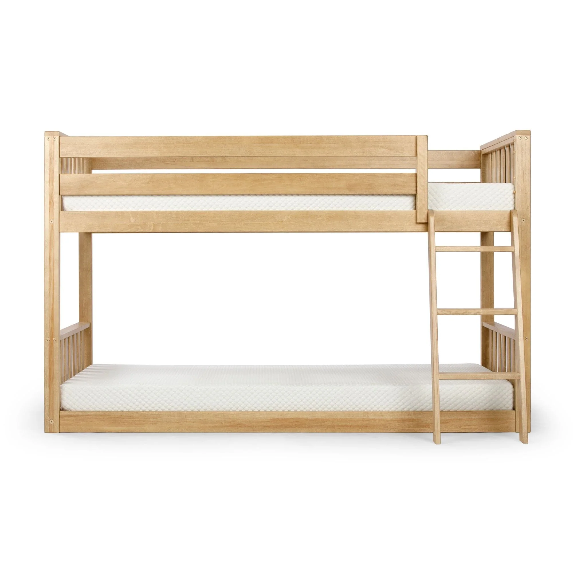Scandinavian Twin Over Twin Low Bunk Bed - Image 14