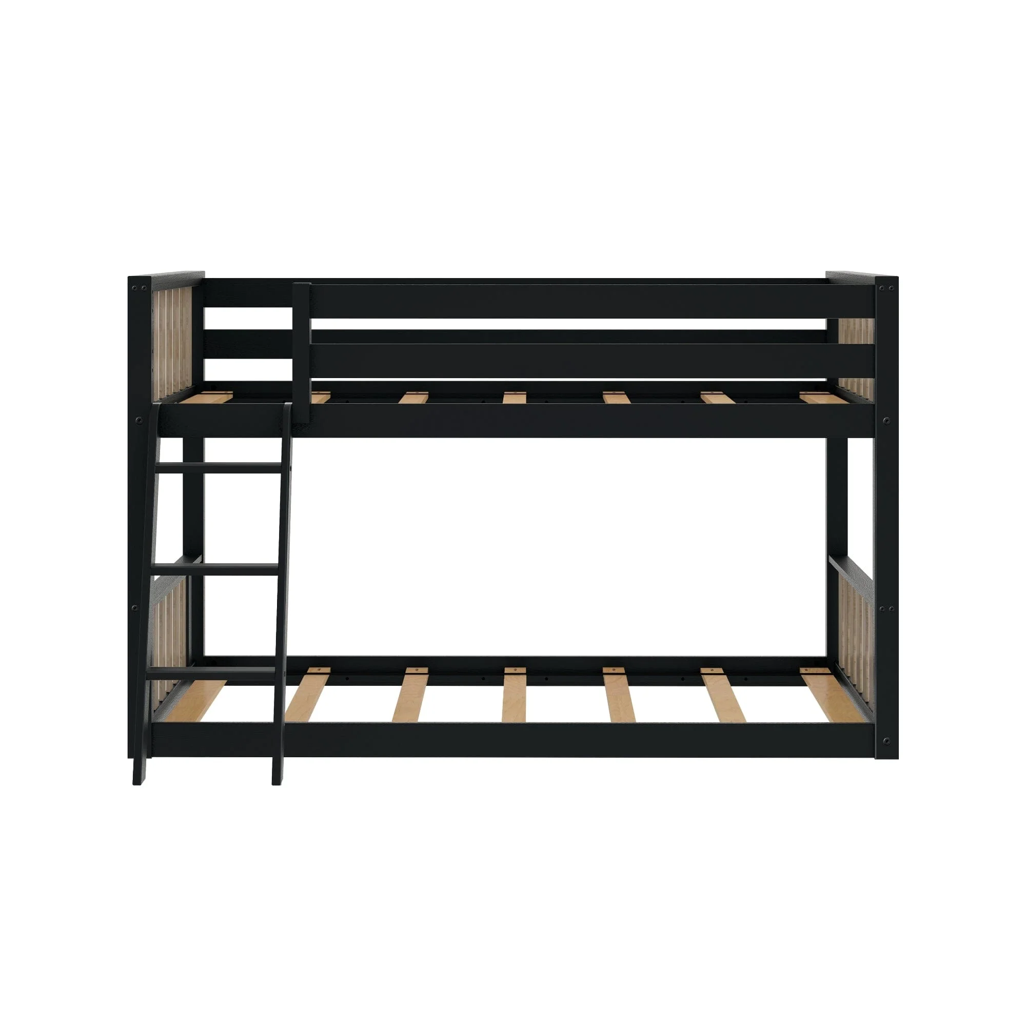 Scandinavian Twin Over Twin Low Bunk Bed - Image 16