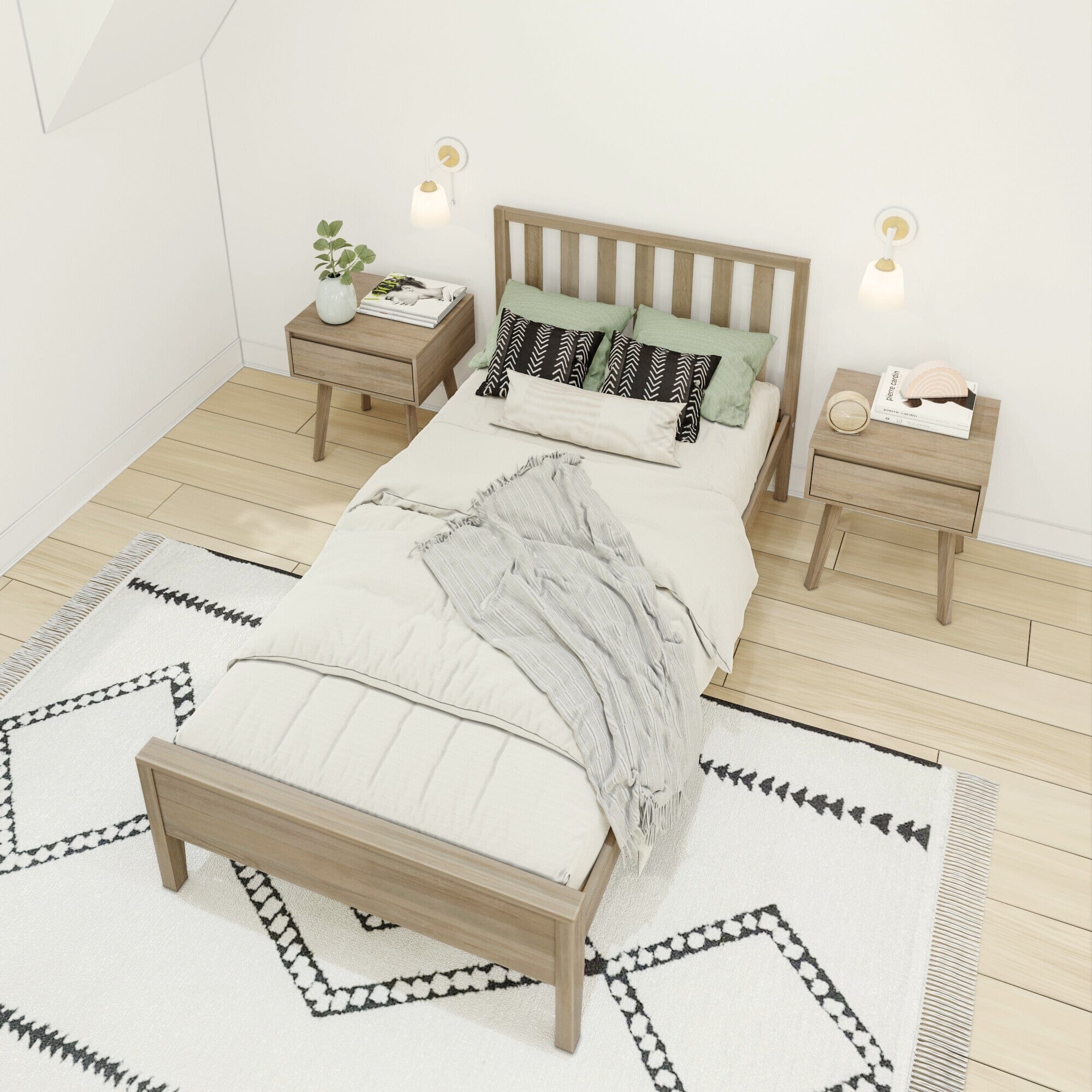 Scandinavian Twin Bed - Image 23