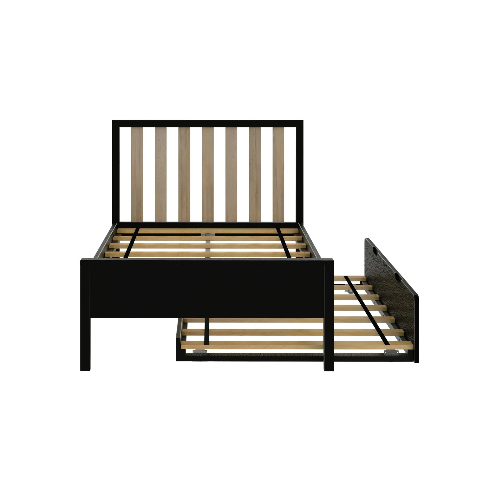 Scandinavian Twin Bed With Trundle - Image 14