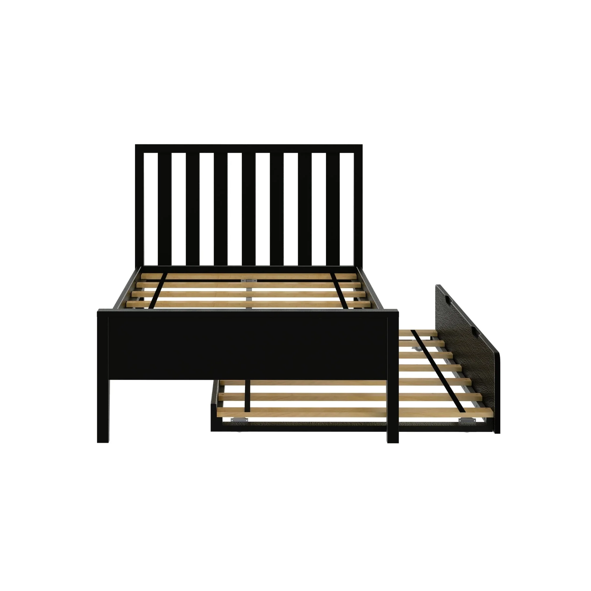 Scandinavian Twin Bed With Trundle - Image 16