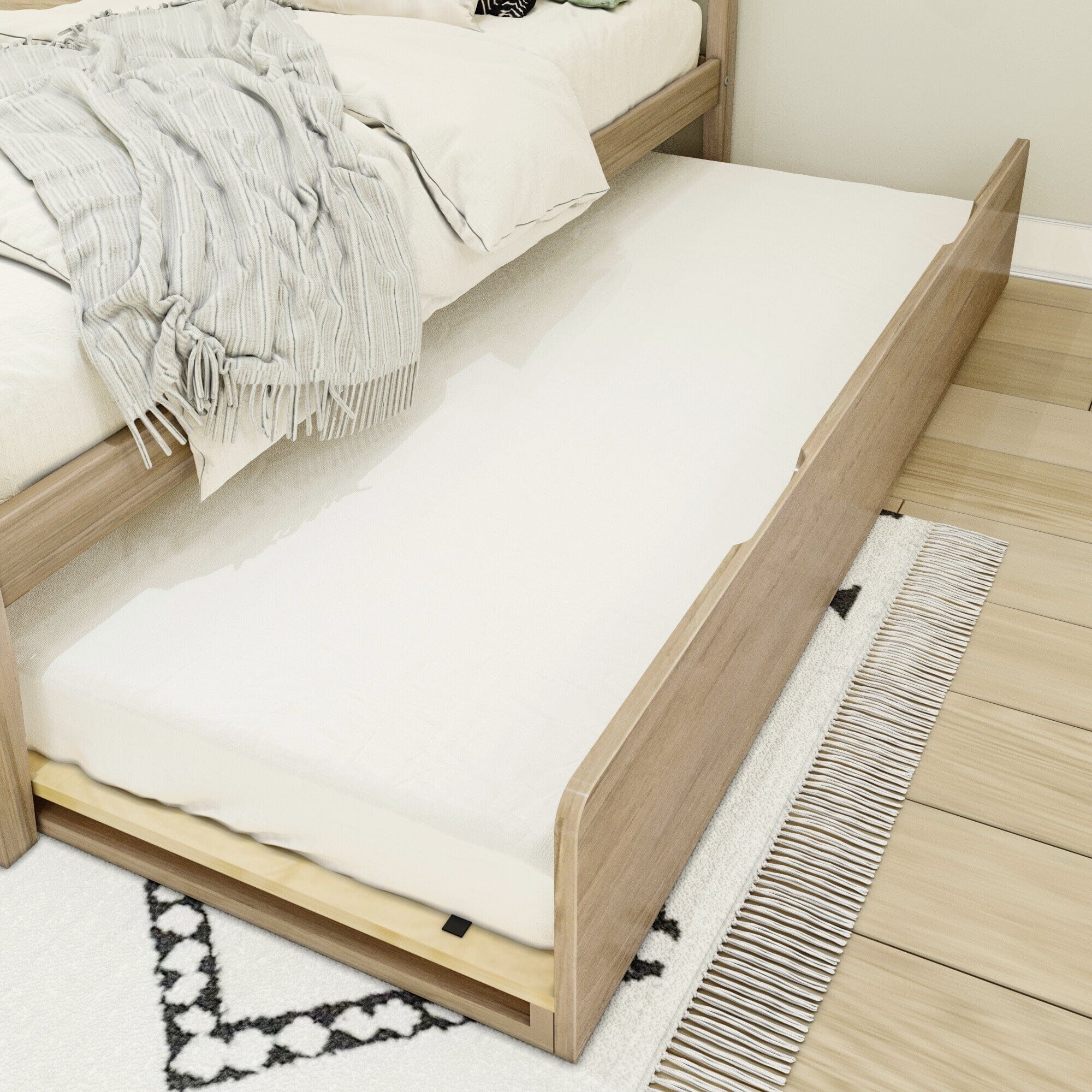 Scandinavian Twin Bed With Trundle - Image 19