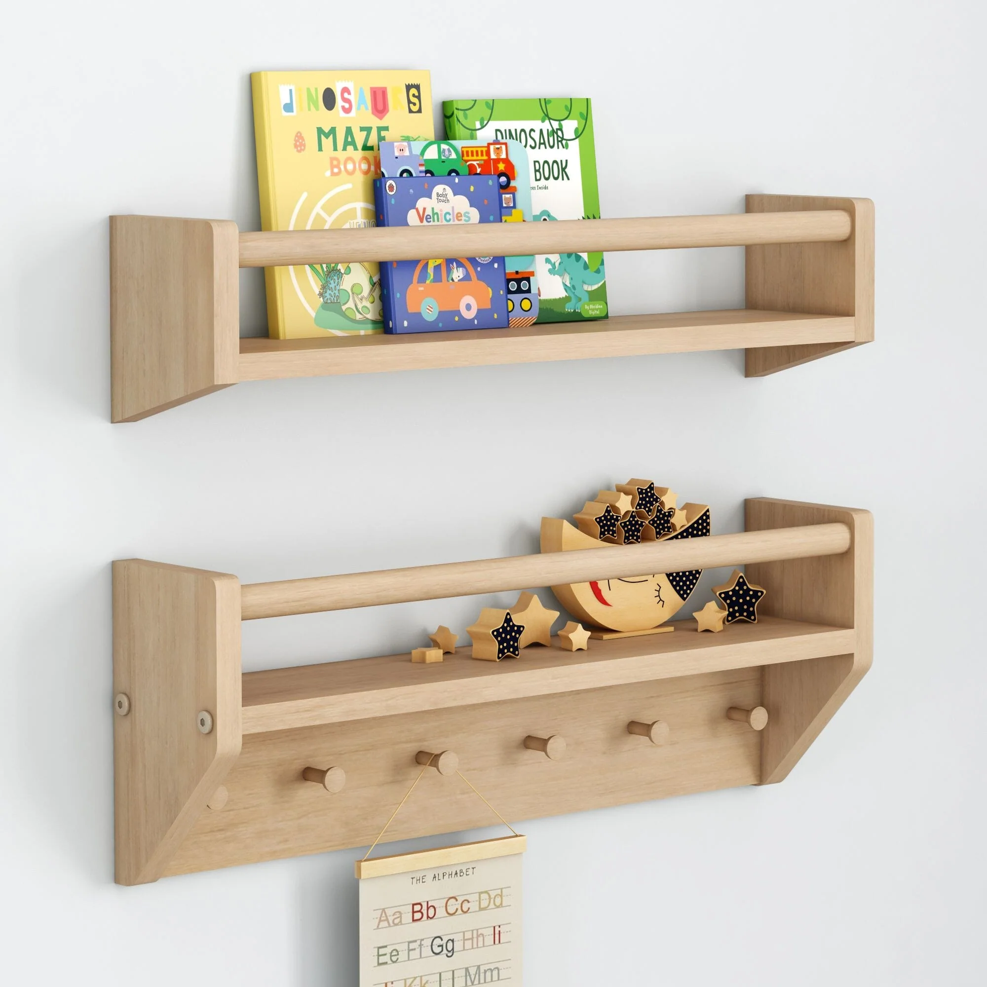 Sidekick Shelf & Wall Shelf With Pegs Bundle - Image 3