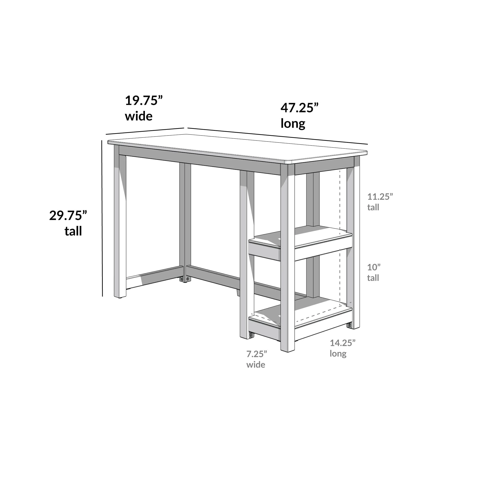 Desk with Shelves - Image 42