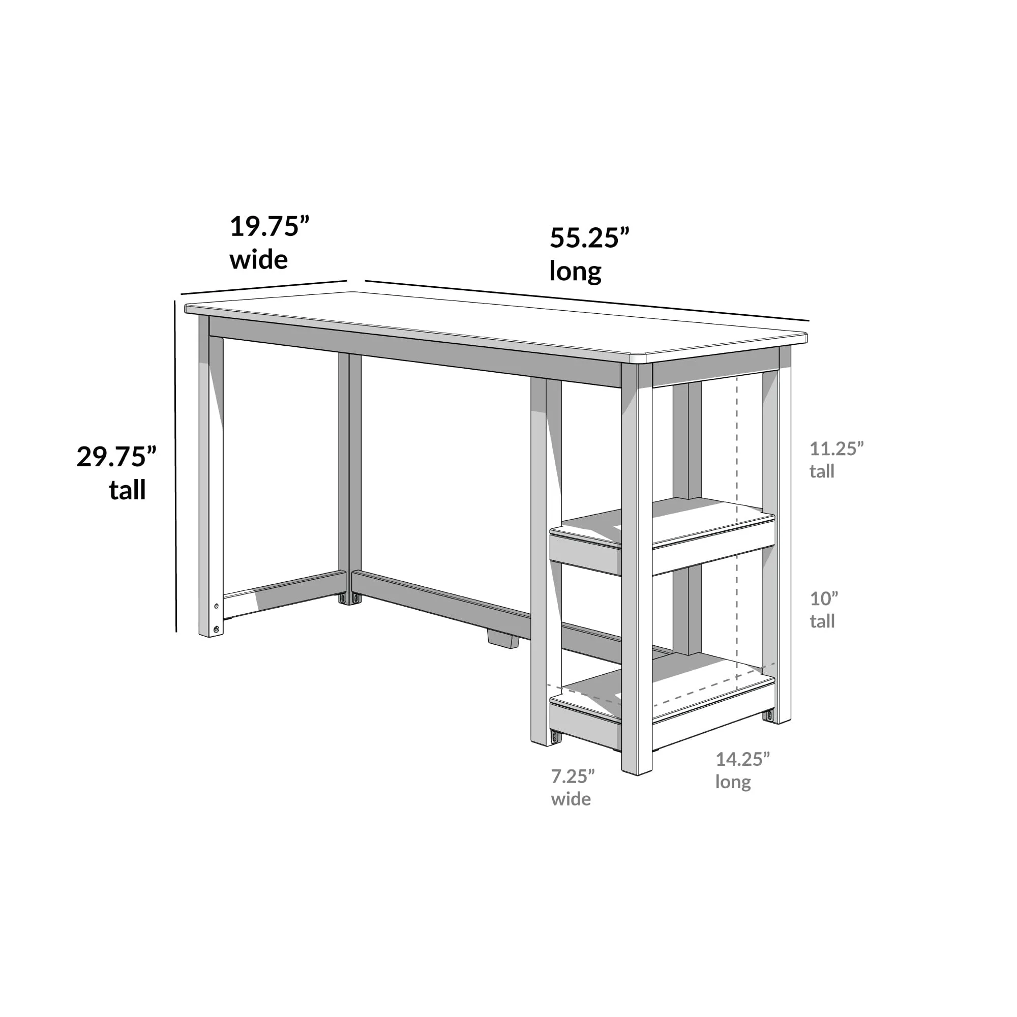 Desk with Shelves - Image 47