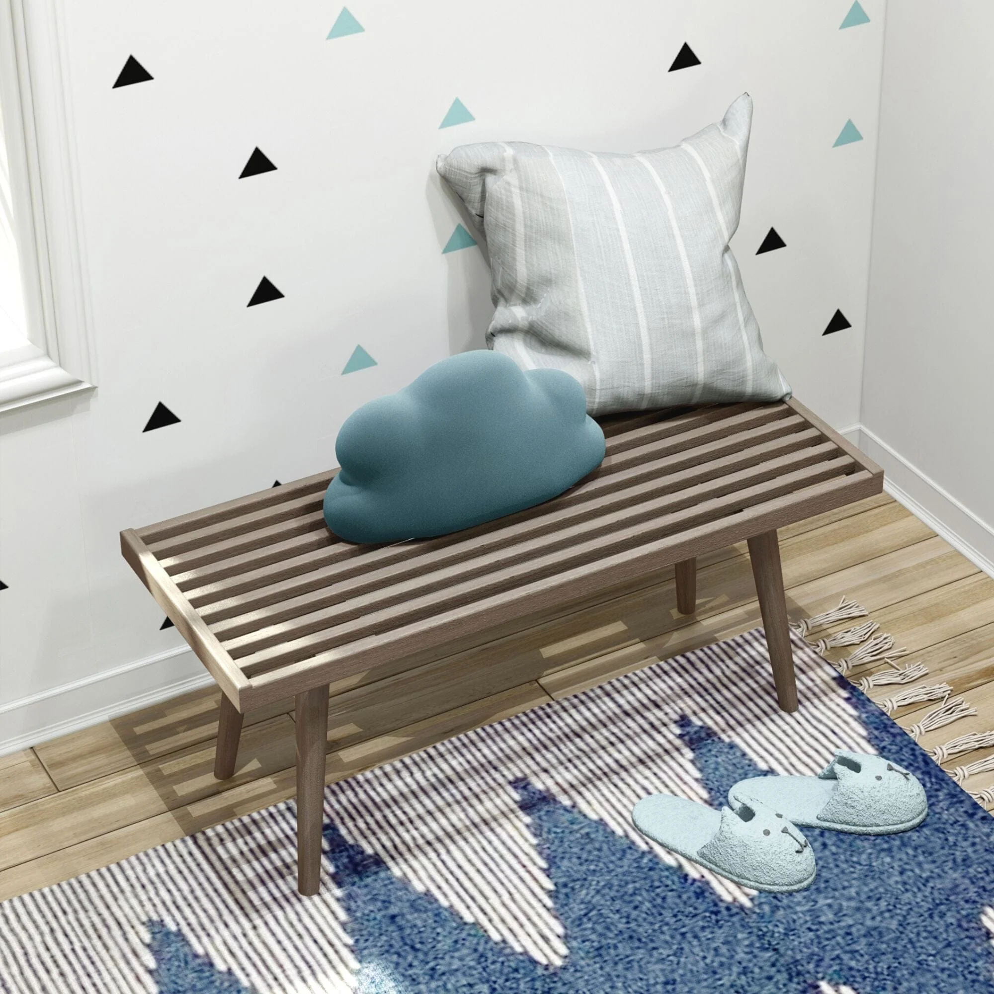 Solid Wood Medium Bench - Image 11