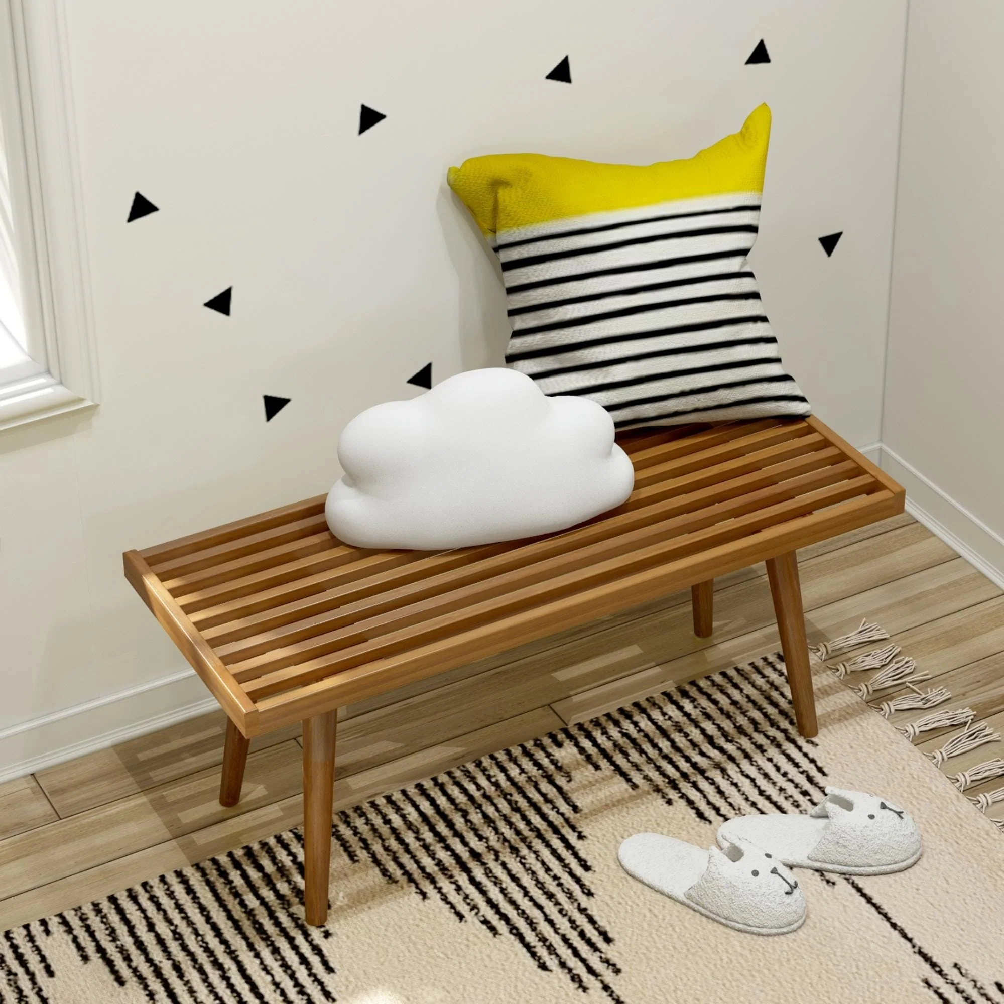 Solid Wood Medium Bench - Image 13