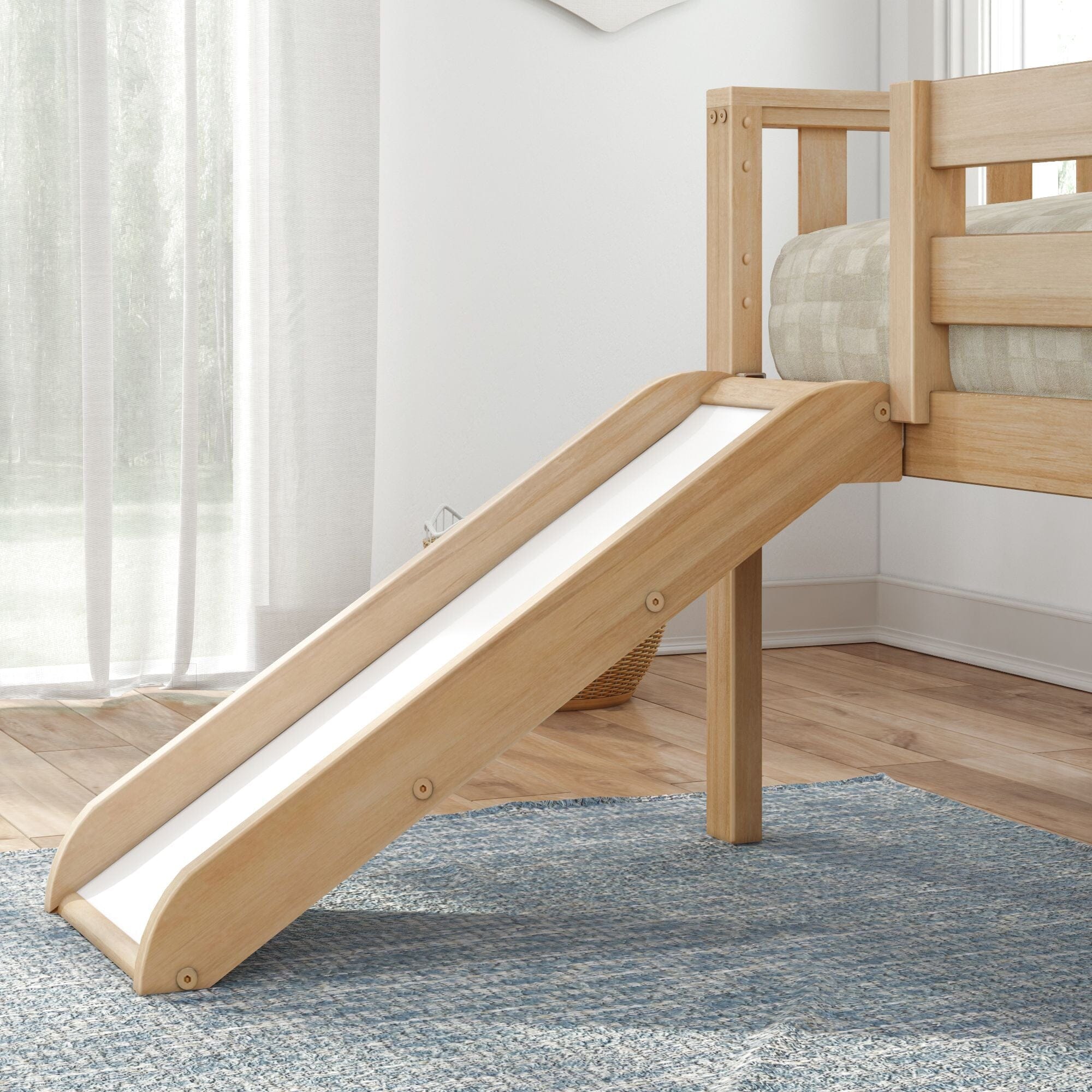 Soren Ultra Low Loft Bed With Slide - Image 12