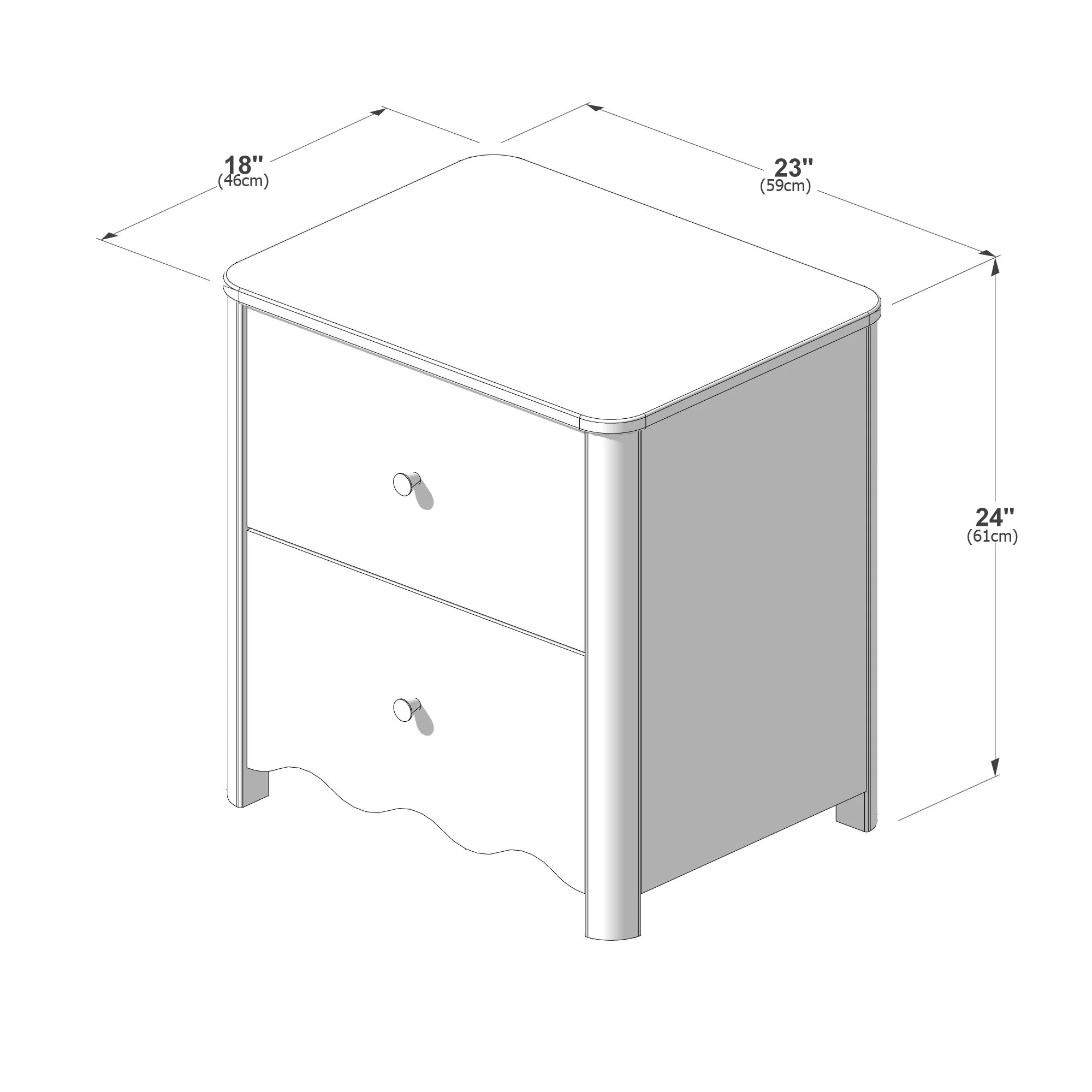 Sutton 2-Drawer Nightstand - Image 49