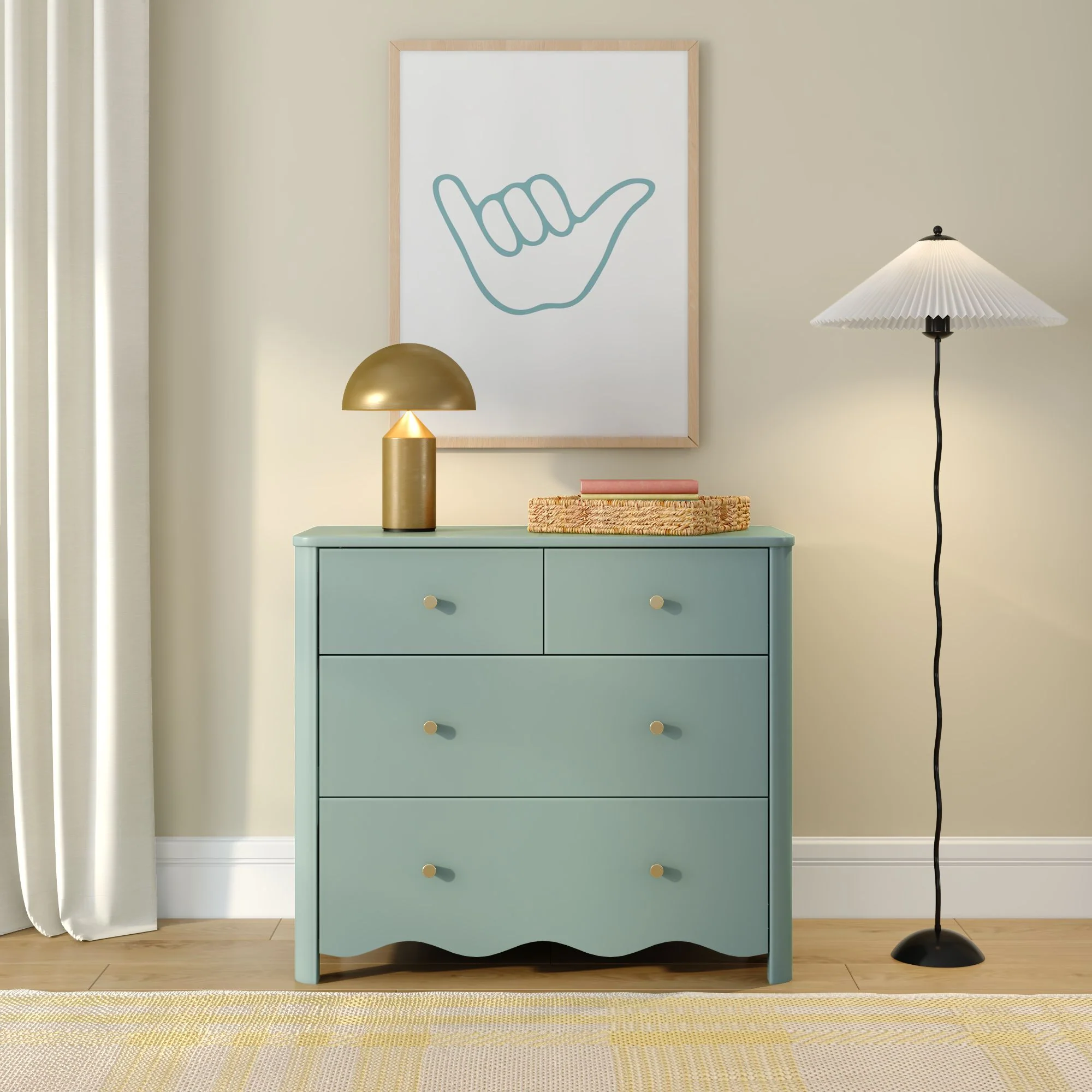 Sutton 4-Drawer Dresser - Image 11