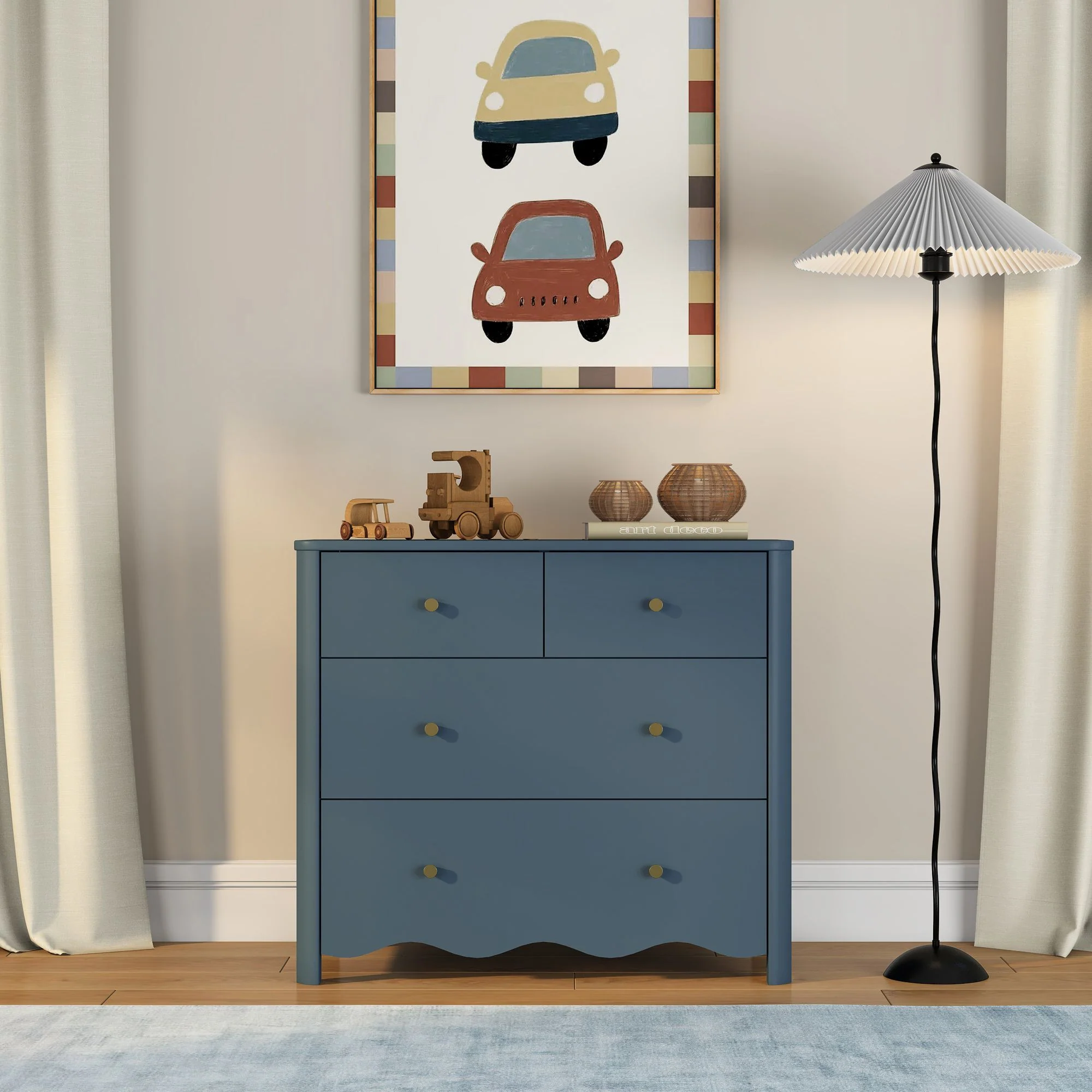 Sutton 4-Drawer Dresser - Image 12