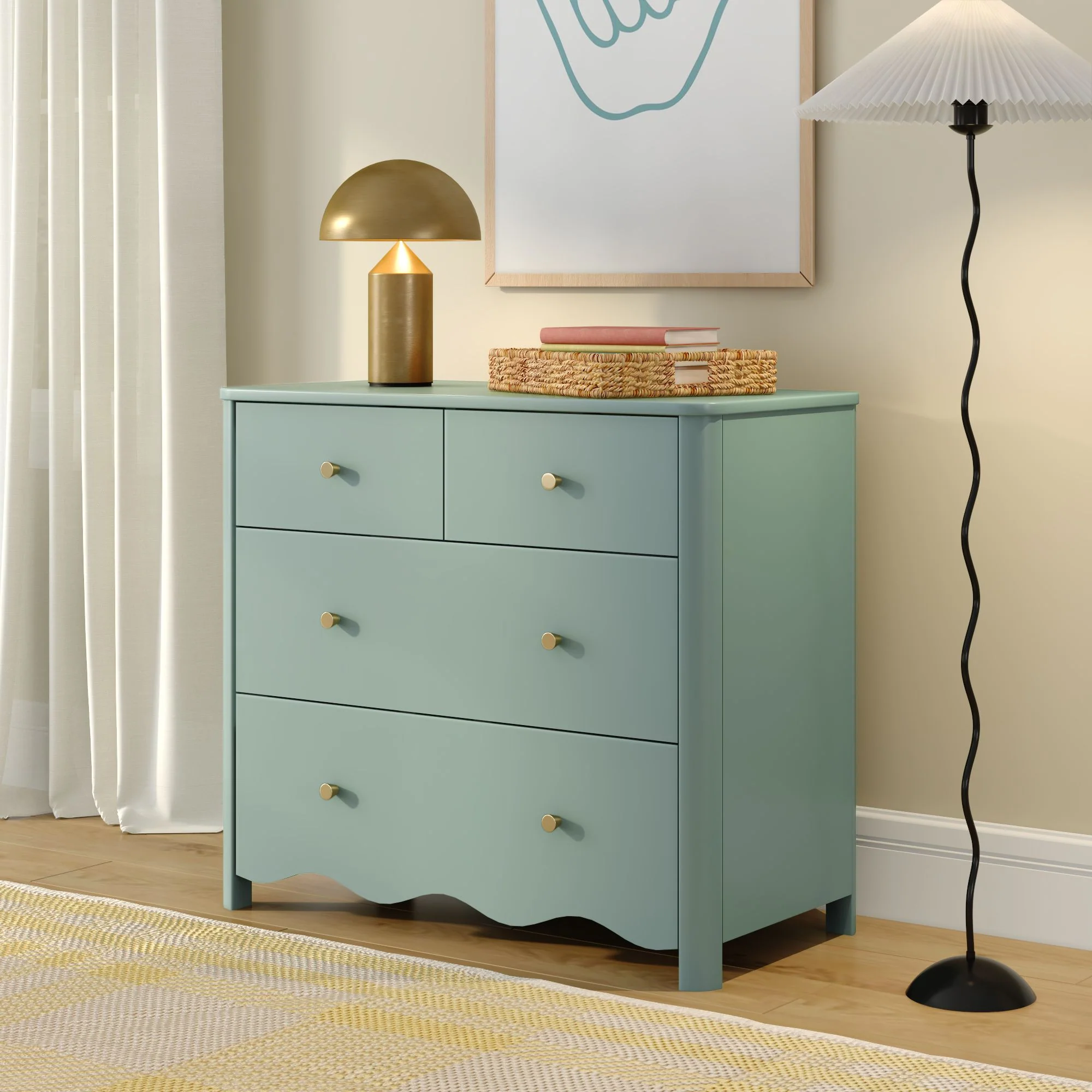 Sutton 4-Drawer Dresser - Image 5