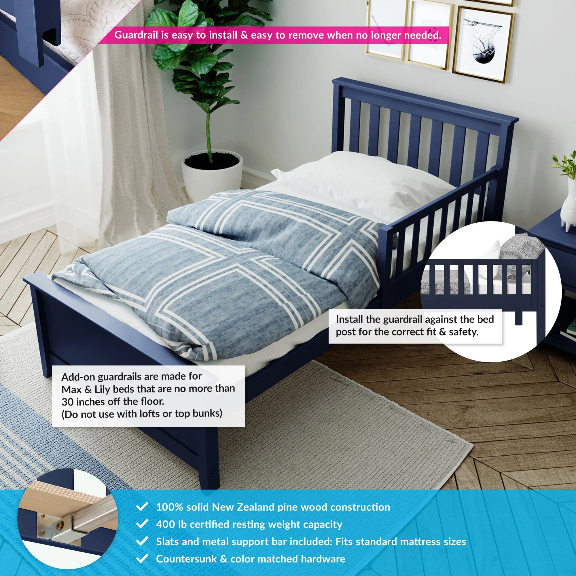 Twin Bed with Guard Rails - Image 18