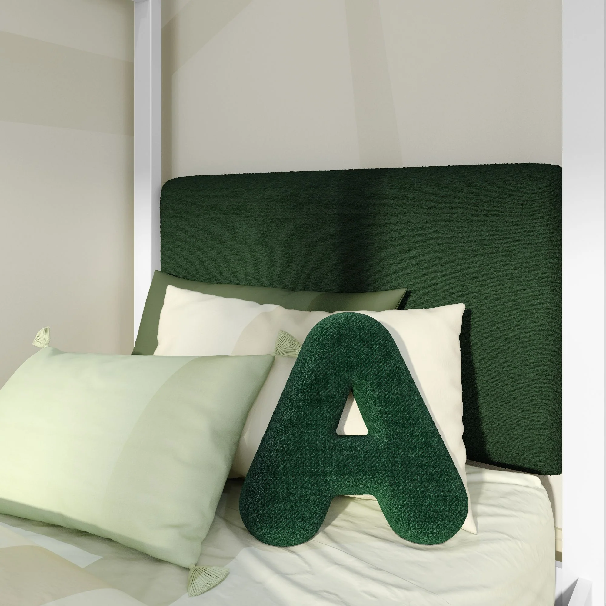 Twin House Bed With Floating Headboard - Image 76