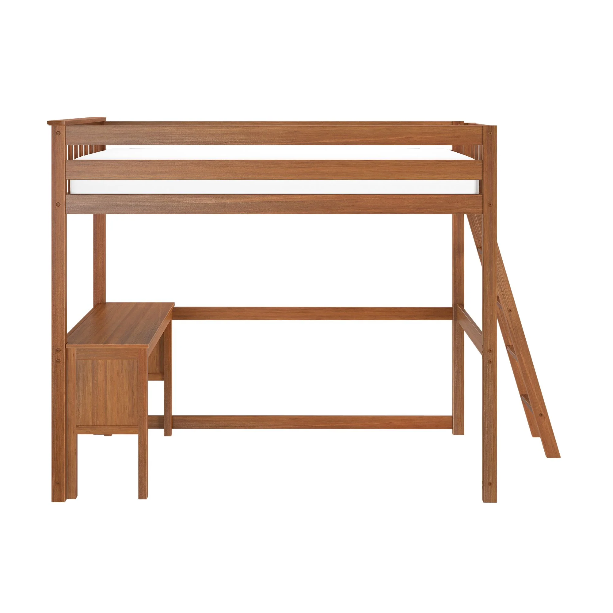 Twin Loft Bed With Desk & Ladder On End - Image 7