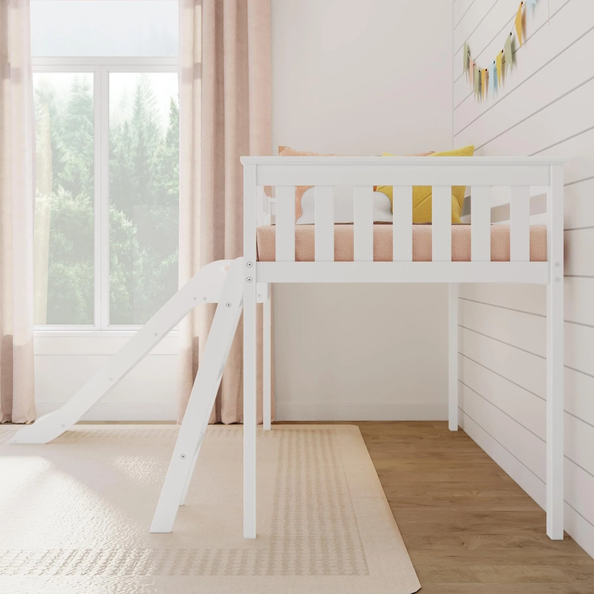 Twin Low Loft Bed With Slide - Image 17