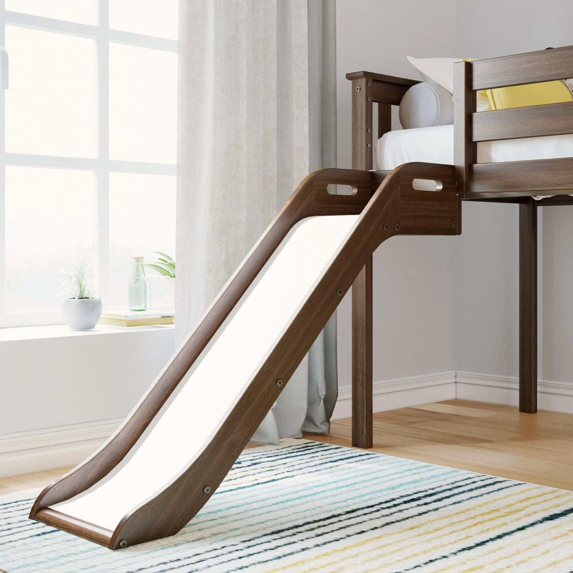 Twin Low Loft Bed With Slide - Image 8