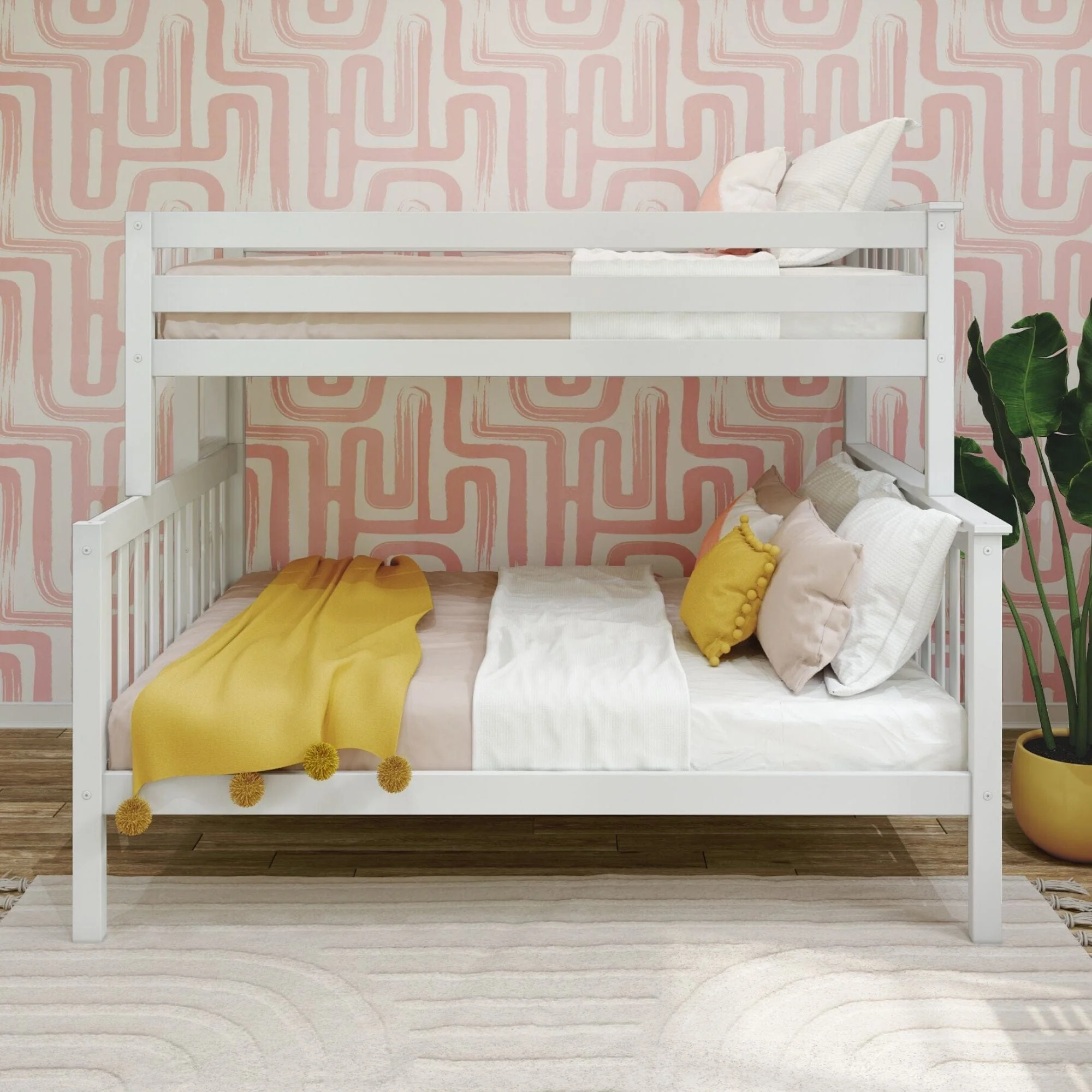 Twin Over Full Bunk Bed With Ladder on End - Image 5