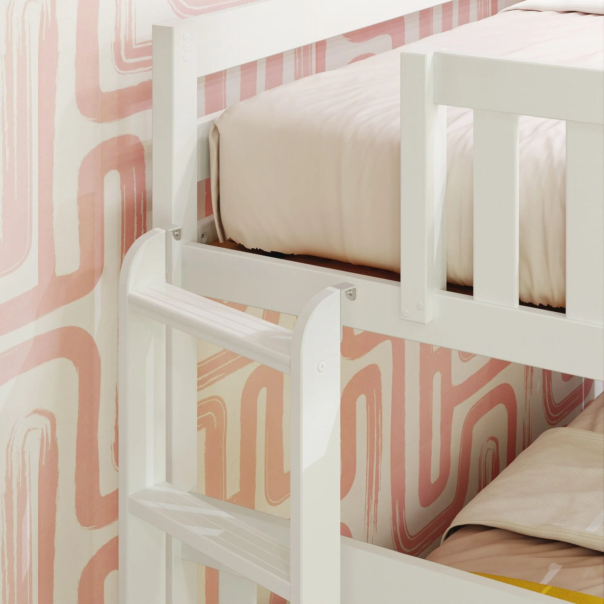 Twin Over Full Bunk Bed With Storage Drawers & Ladder on End - Image 17