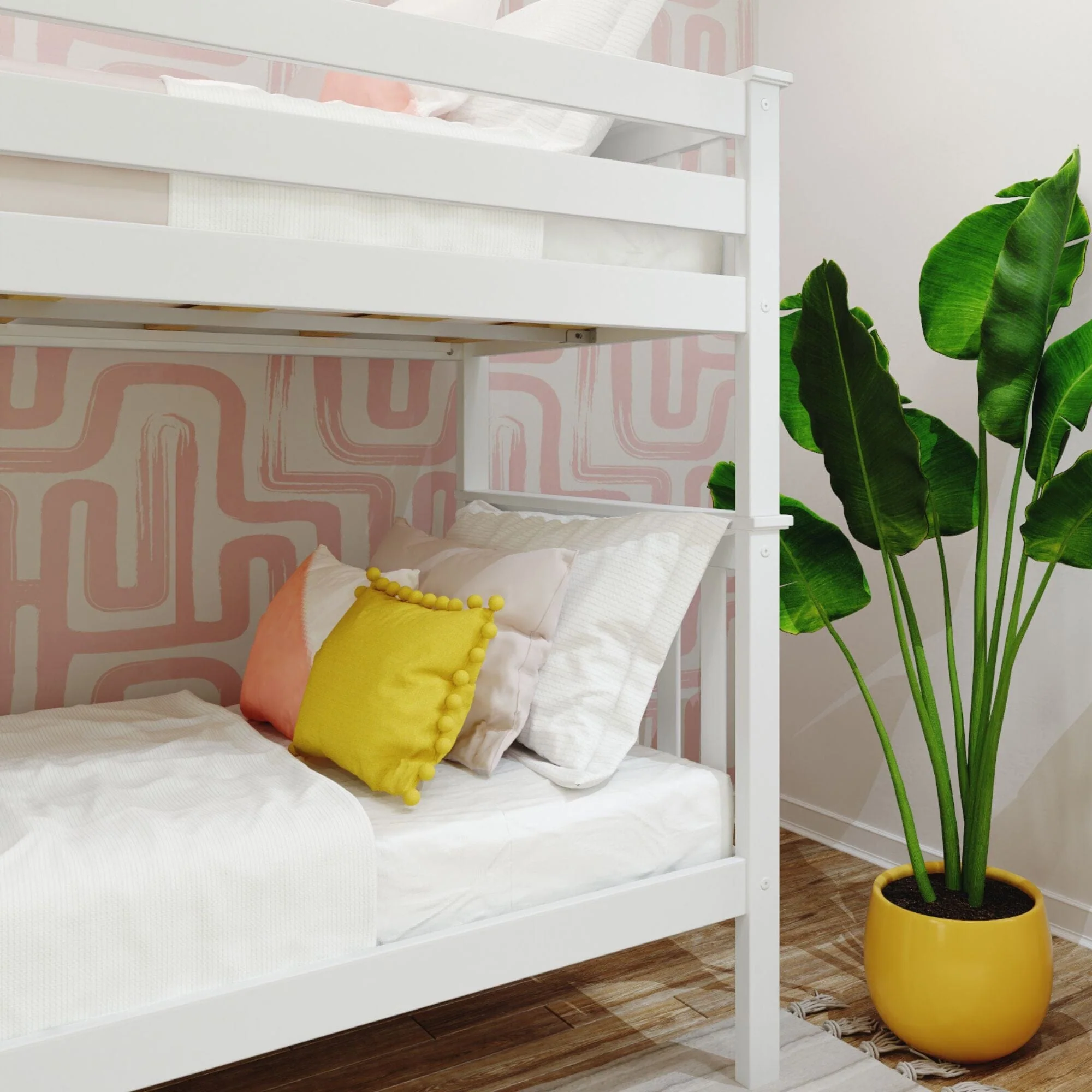 Twin Over Twin Bunk Bed With Ladder on End - Image 14