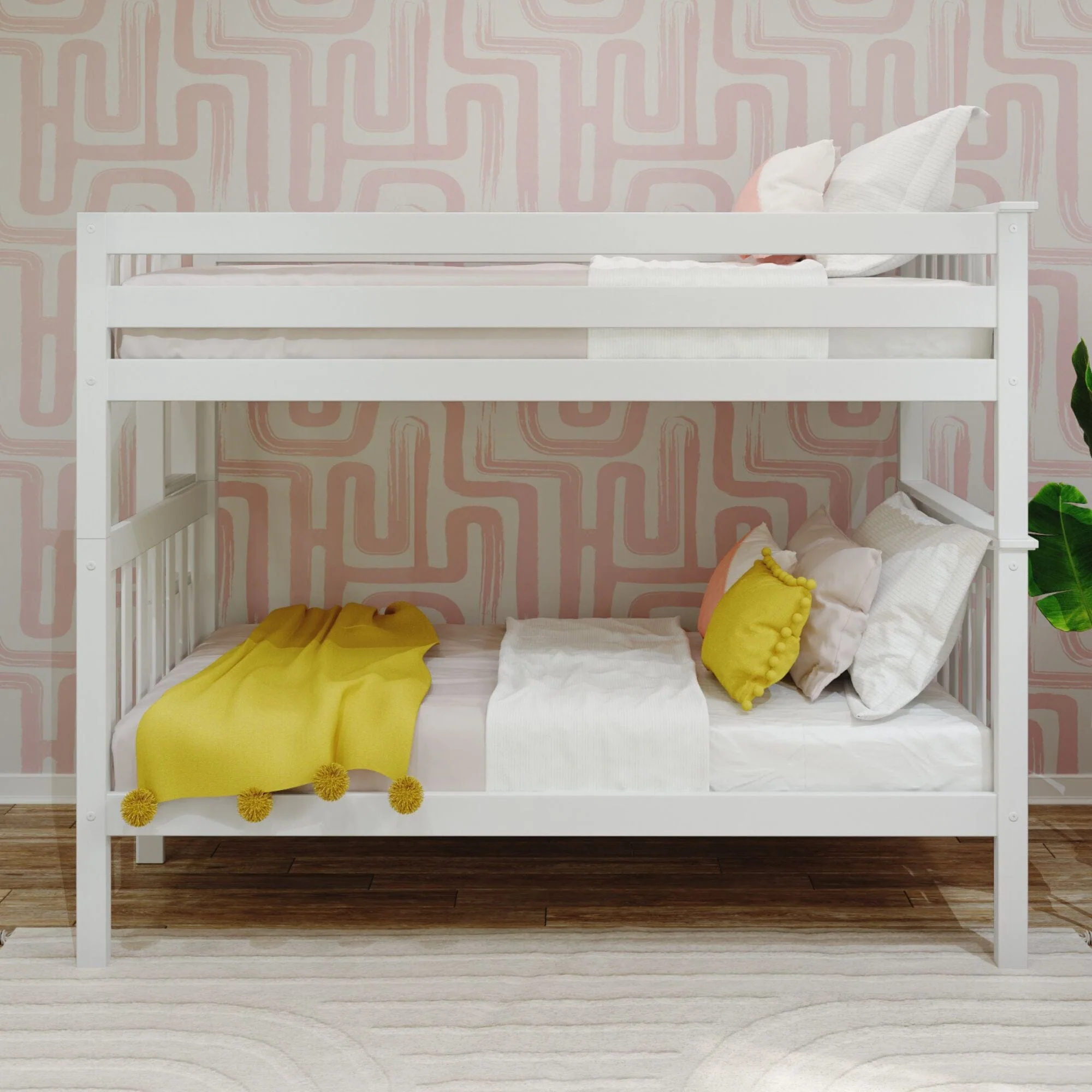 Twin Over Twin Bunk Bed With Ladder on End - Image 6