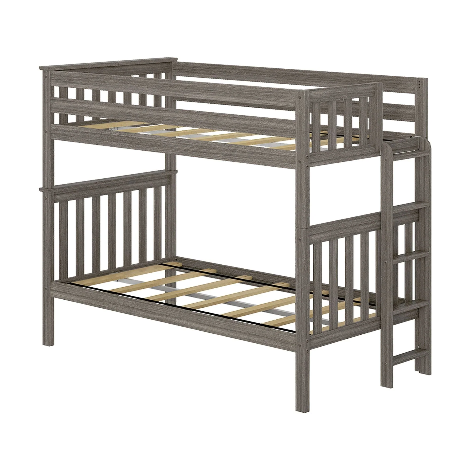 Twin Over Twin Bunk Bed With Ladder on End - Image 9