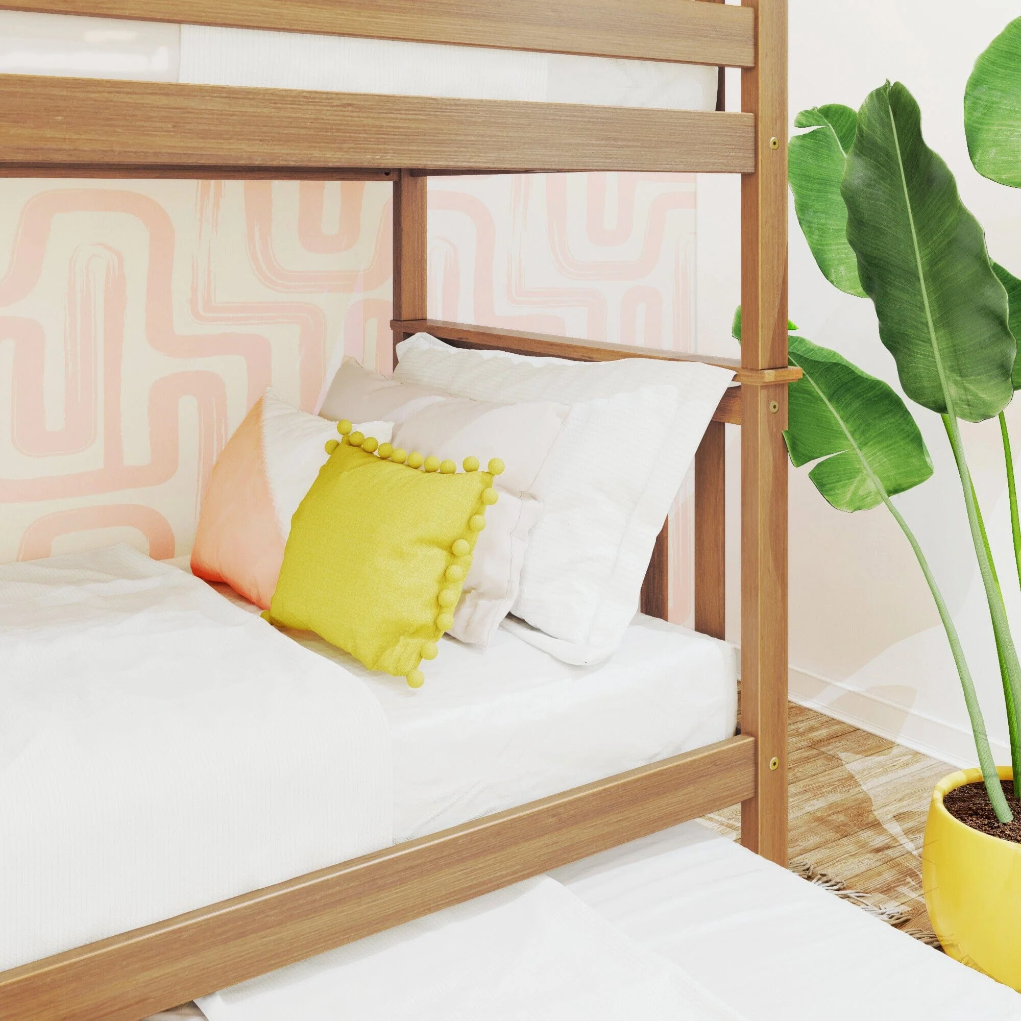 Twin Over Twin Bunk Bed With Trundle & Ladder on End - Image 15