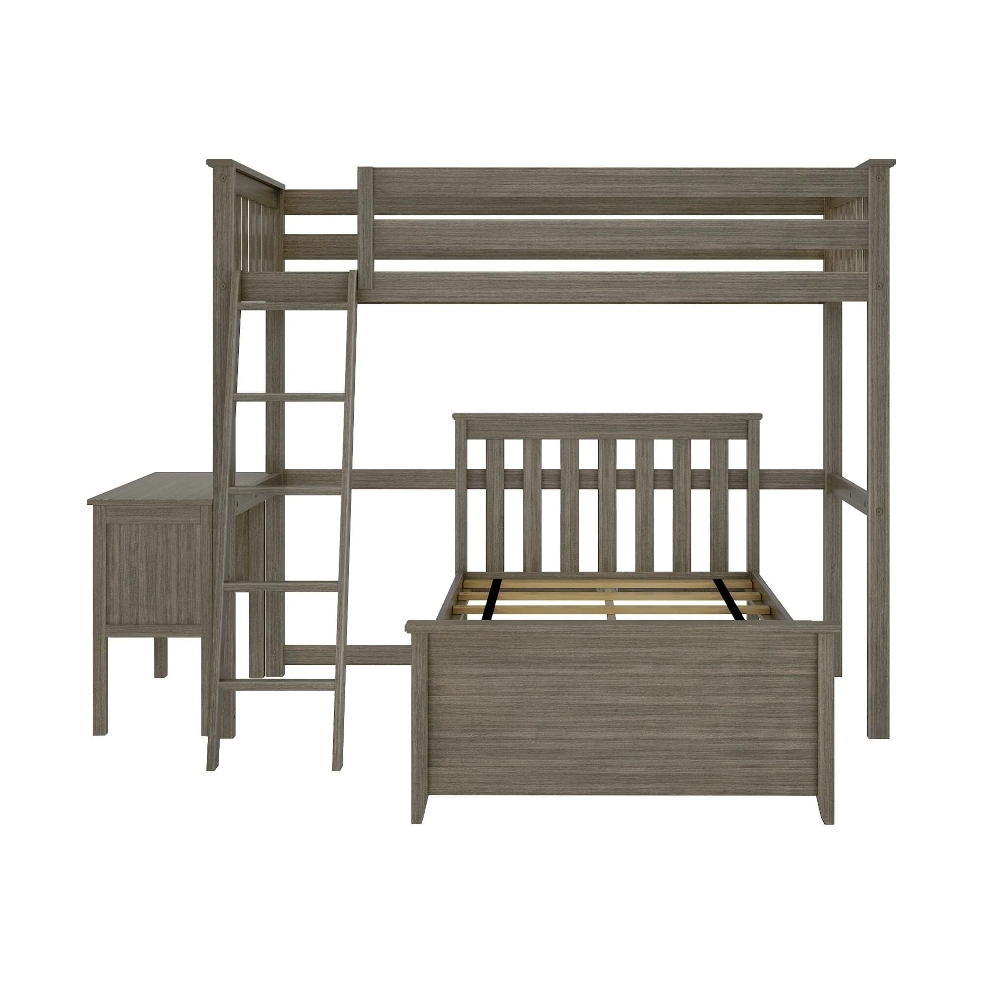 Twin Over Twin L-Shaped Bunk Bed With Desk - Image 7