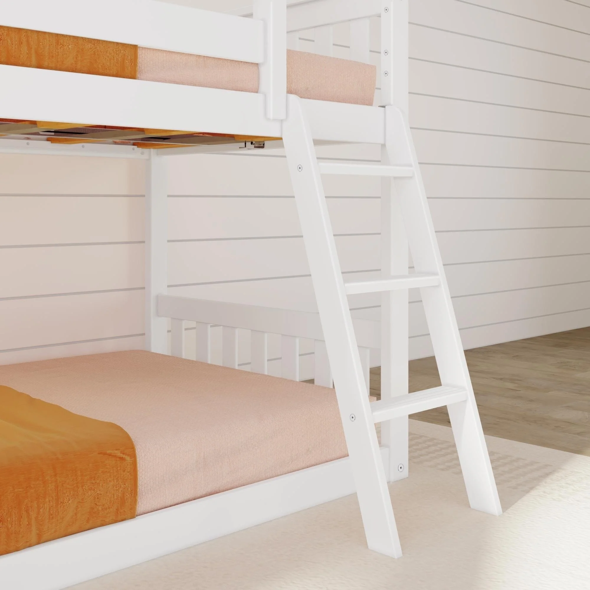 Twin Over Twin Low Bunk Bed With Slide - Image 13