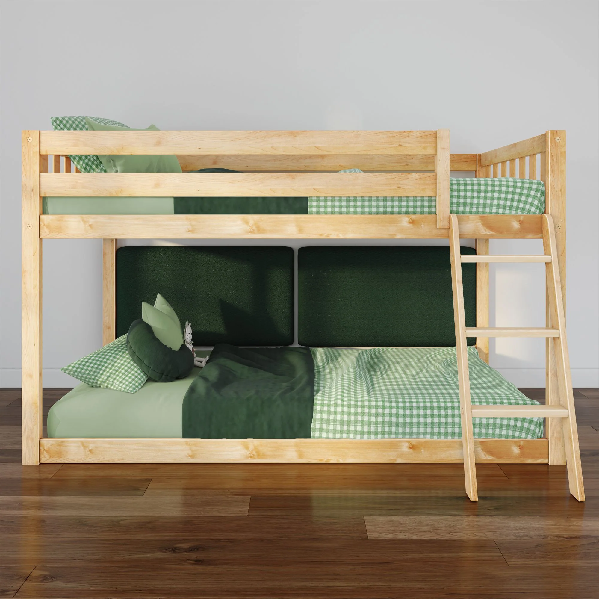 Twin Over Twin Low ModBunk With Two Backrests - Image 2