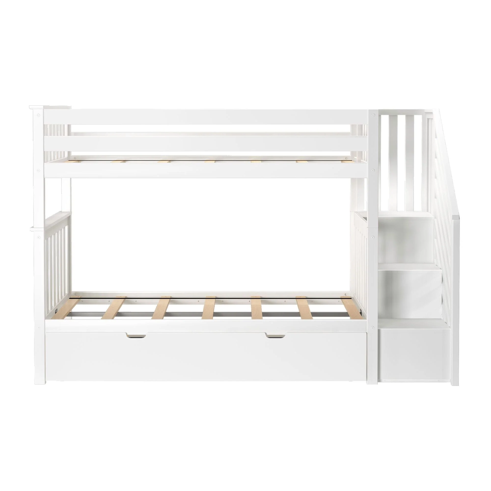 Twin Over Twin Bunk Bed With Stairs & Trundle - Image 11