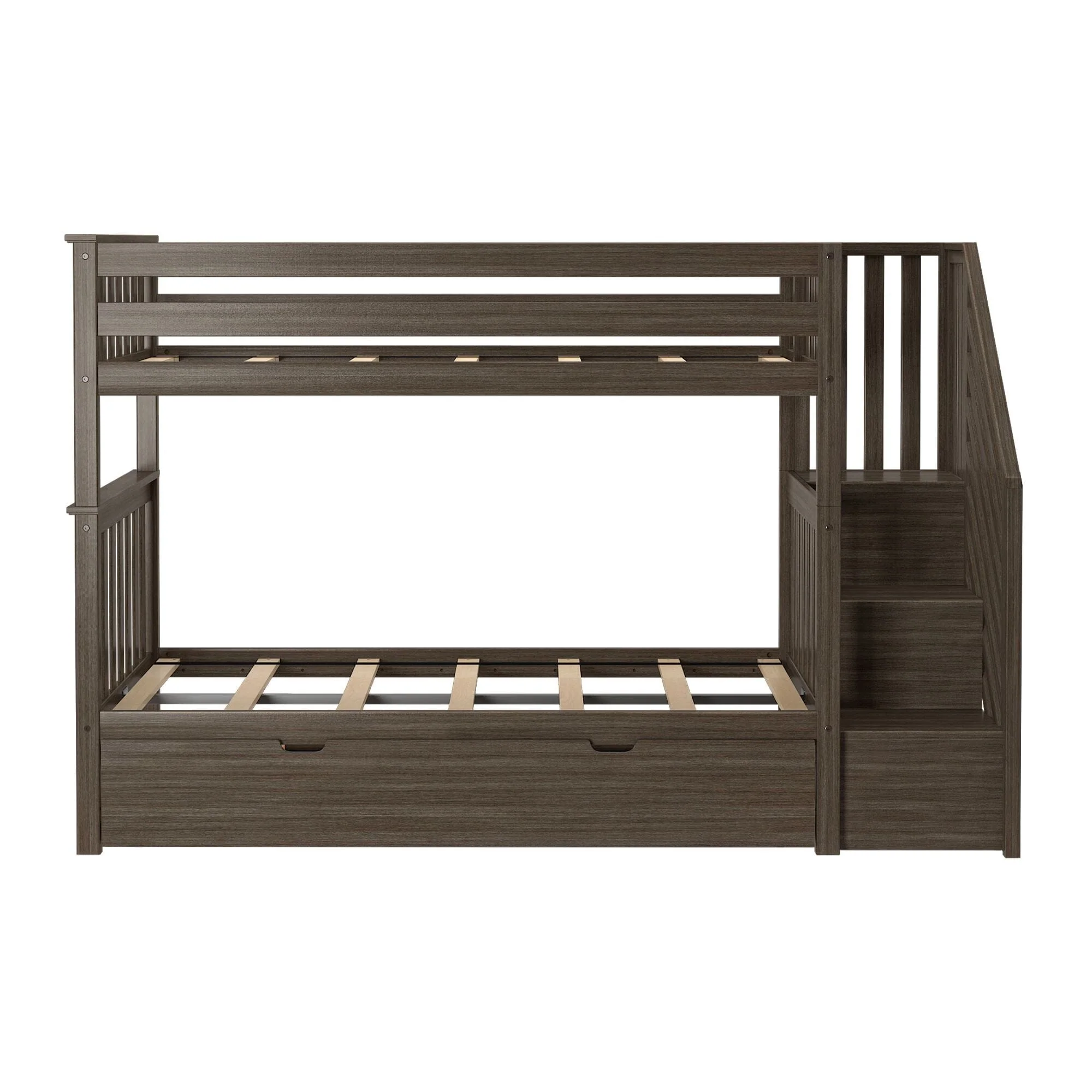 Twin Over Twin Bunk Bed With Stairs & Trundle - Image 12