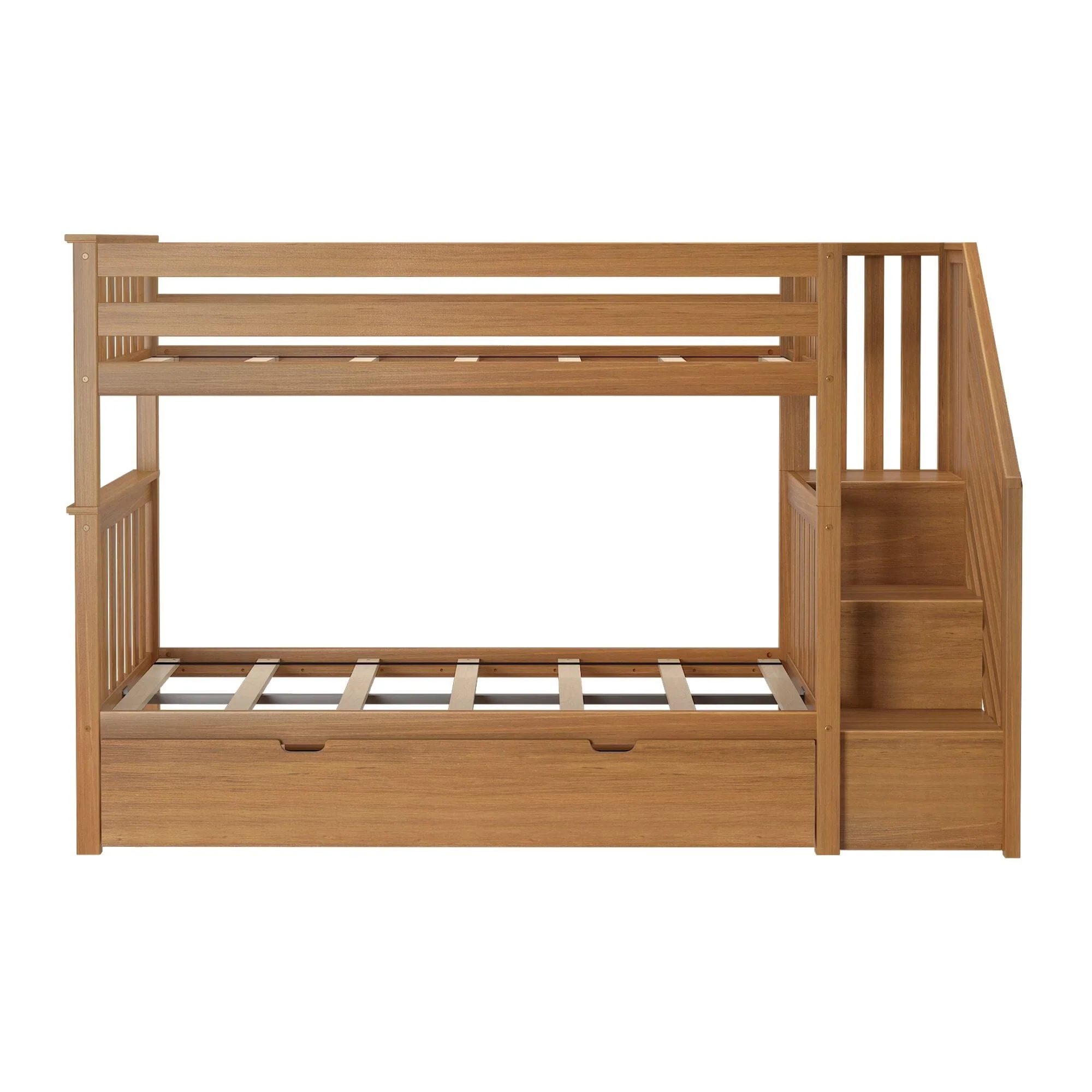 Twin Over Twin Bunk Bed With Stairs & Trundle - Image 14