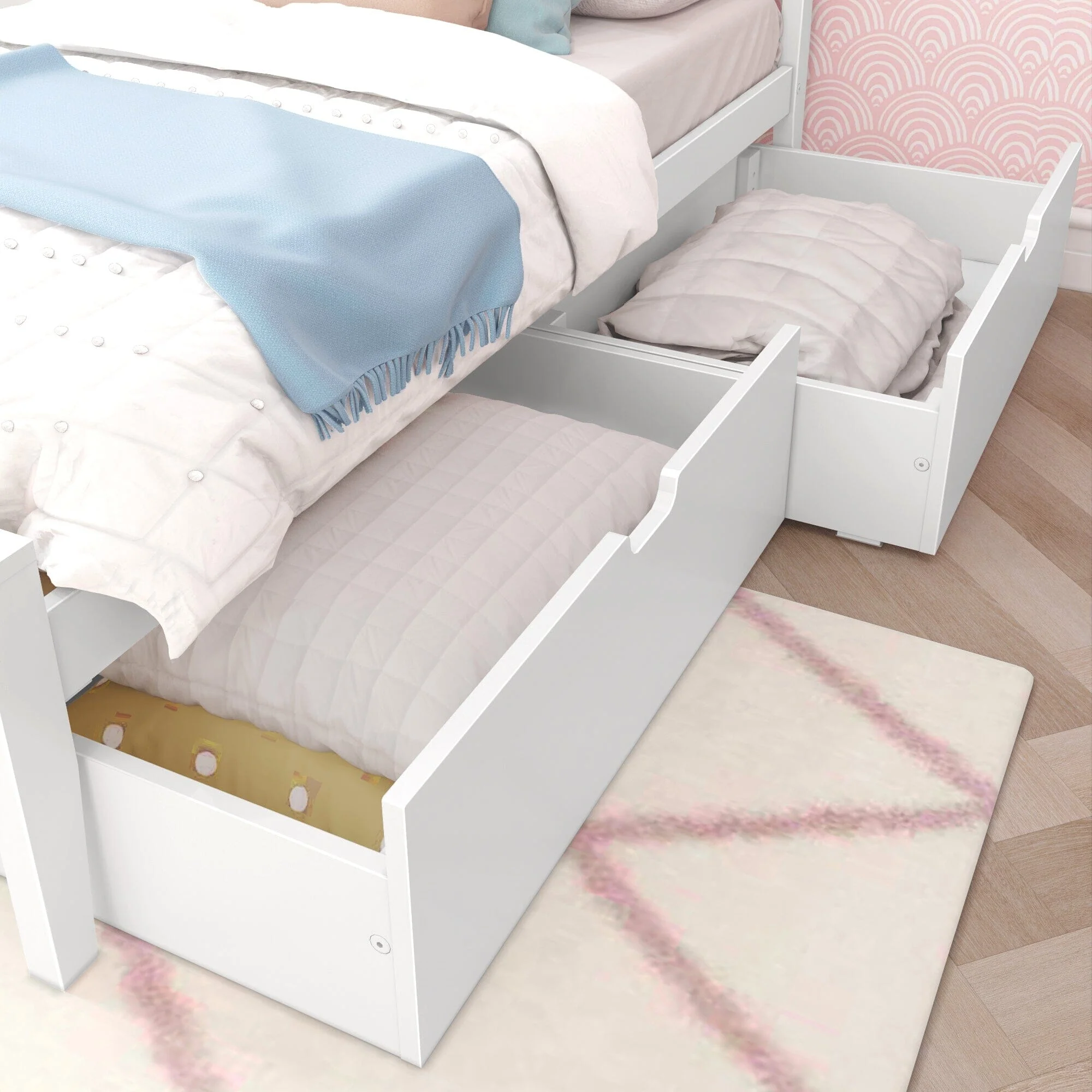 Twin Panel Bed With Storage Drawers - Image 13