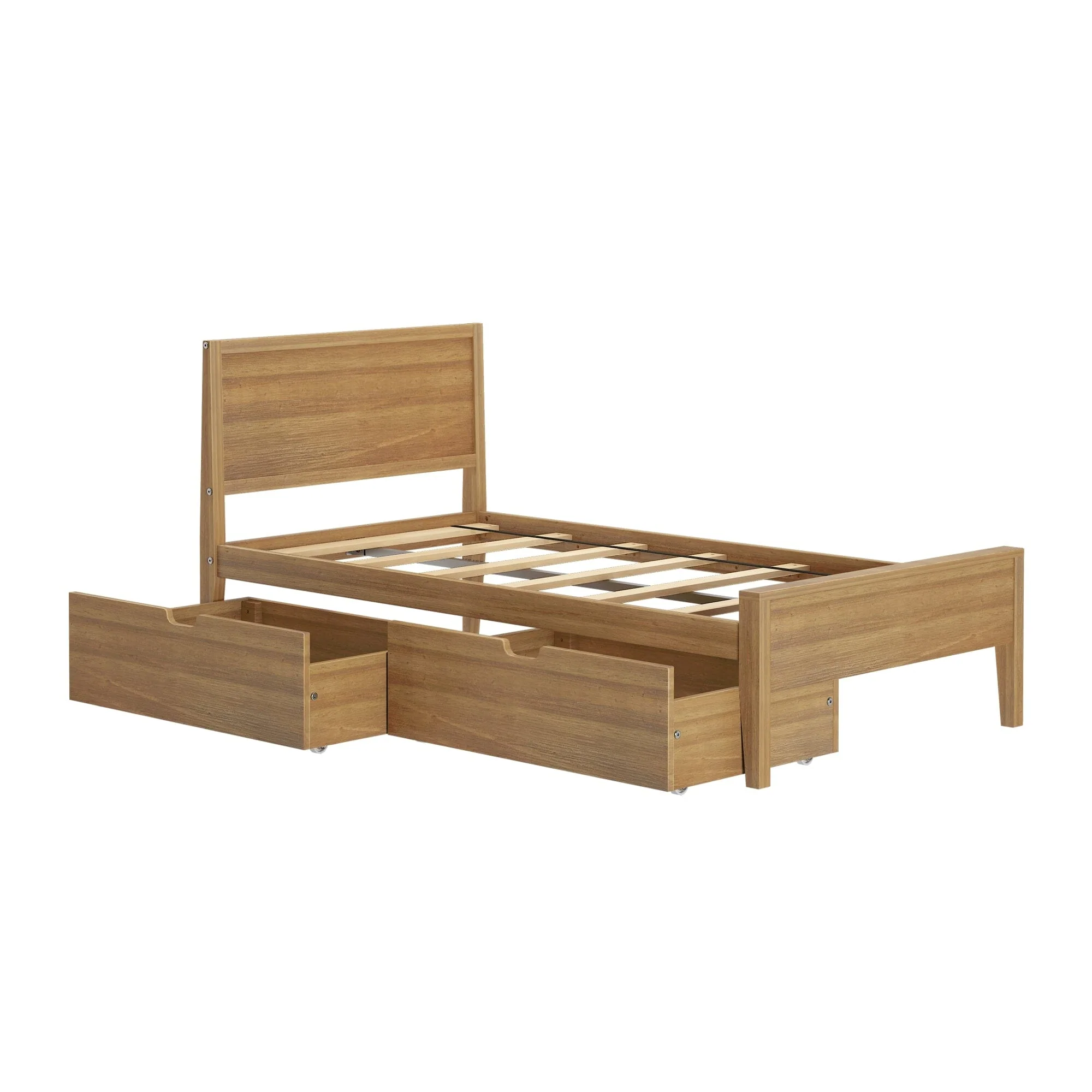 Twin Panel Bed With Storage Drawers - Image 8