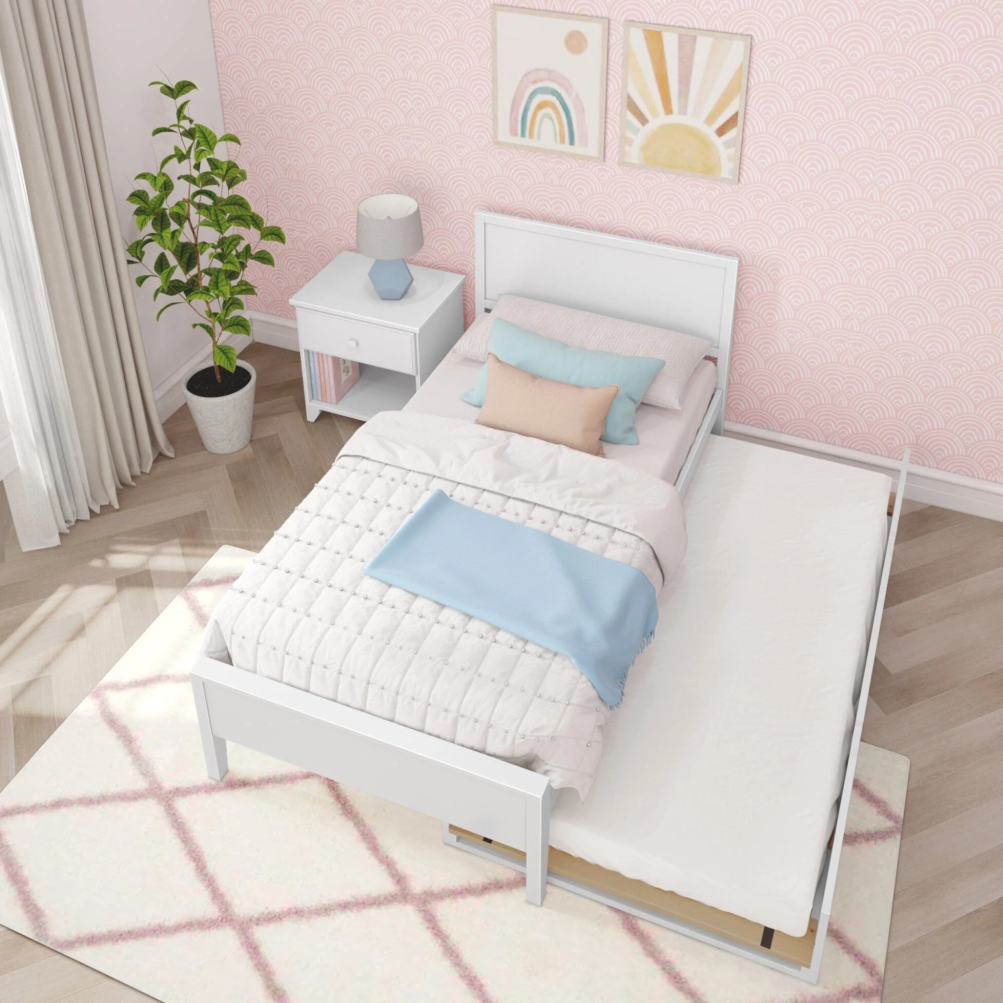Twin Panel Bed With Trundle - Image 16