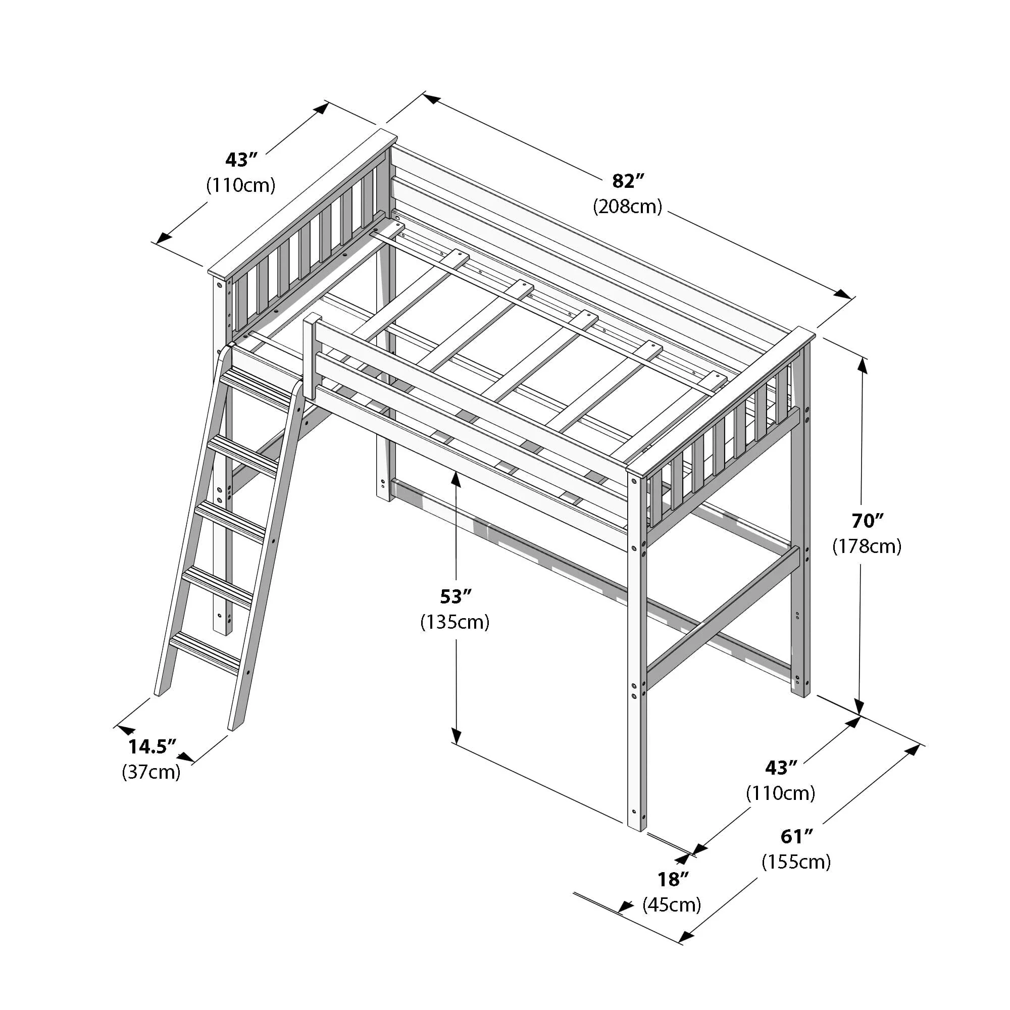 Twin Loft Bed - Image 23