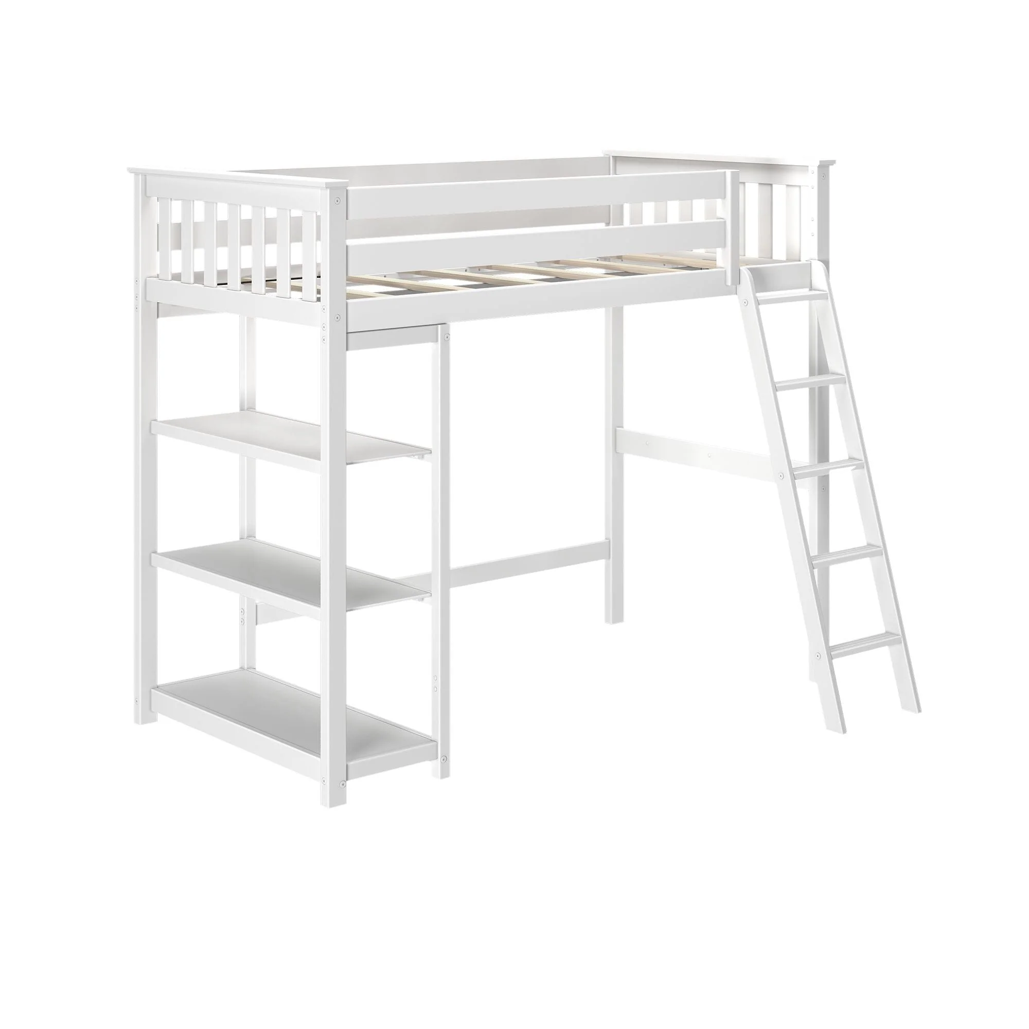 Twin Loft Bed With Bookcase - Image 8